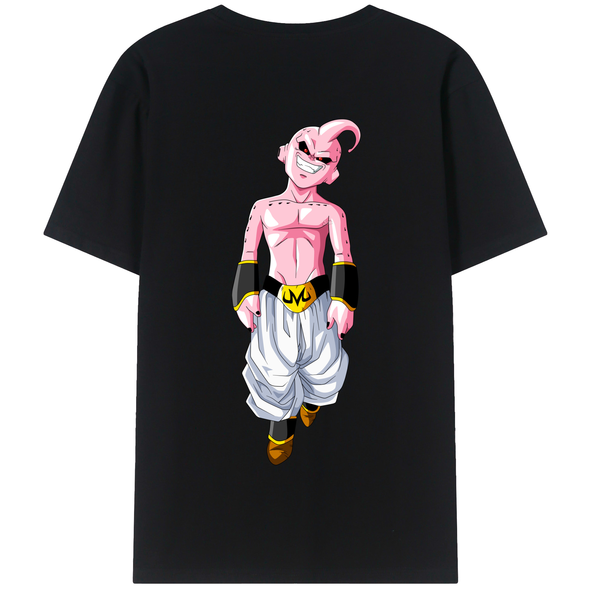 （画像用） ドラゴンボール 魔人ブウ DRAGON BALL Majin Buu 綿100％半袖Tシャツ（背面プリント）