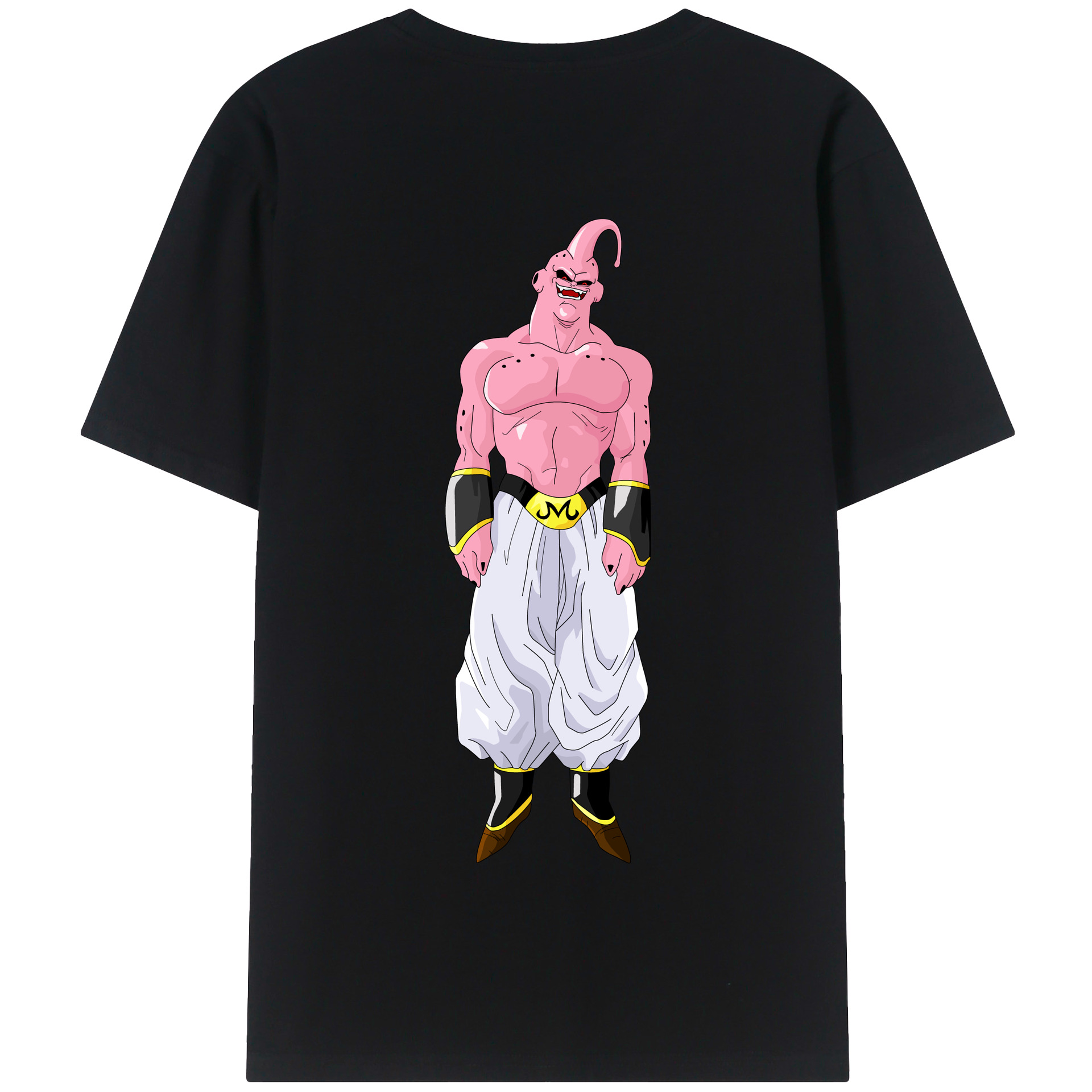 （画像用） ドラゴンボール 魔人ブウ DRAGON BALL Majin Buu 綿100％半袖Tシャツ（背面プリント）