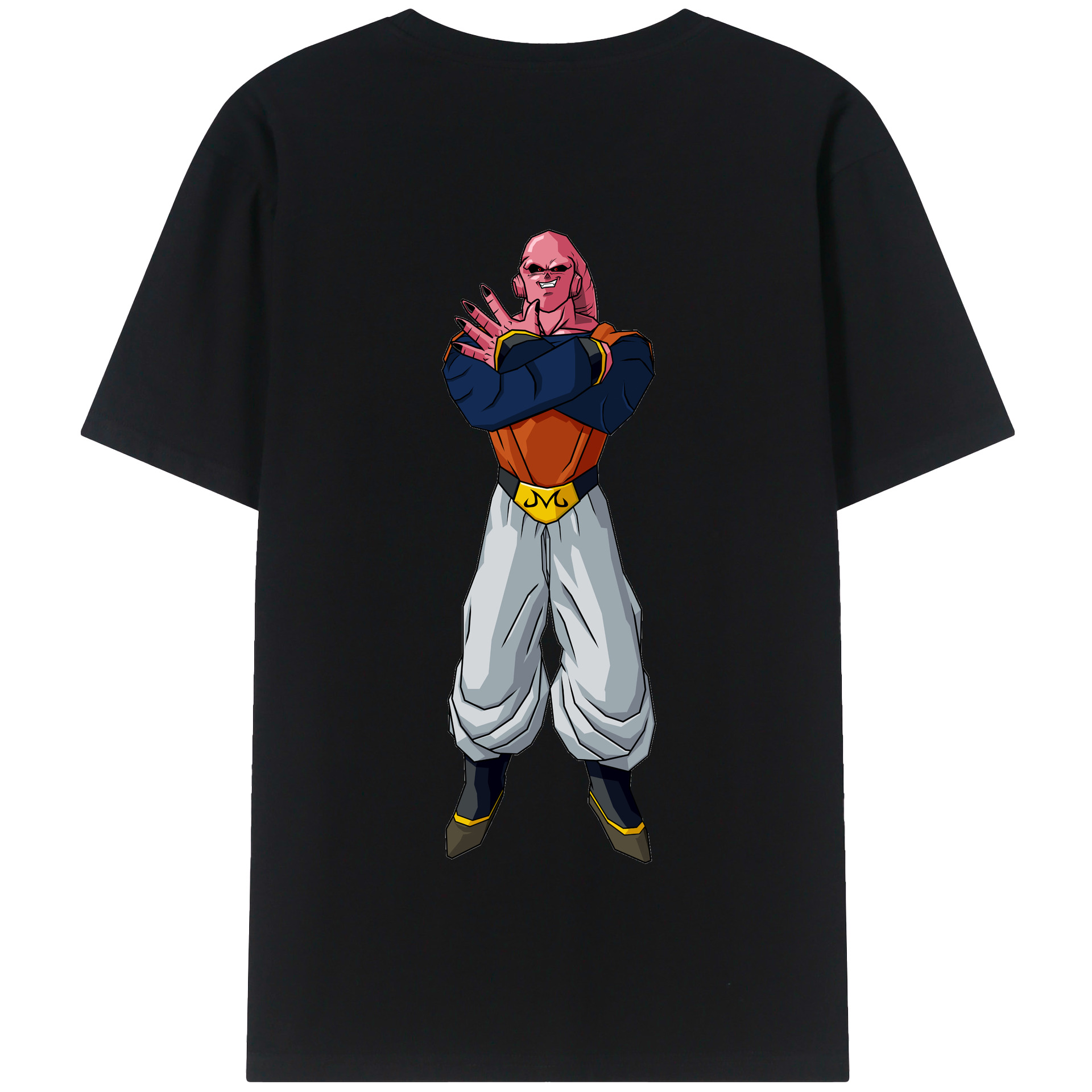 （画像用） ドラゴンボール 魔人ブウ DRAGON BALL Majin Buu 綿100％半袖Tシャツ（背面プリント）