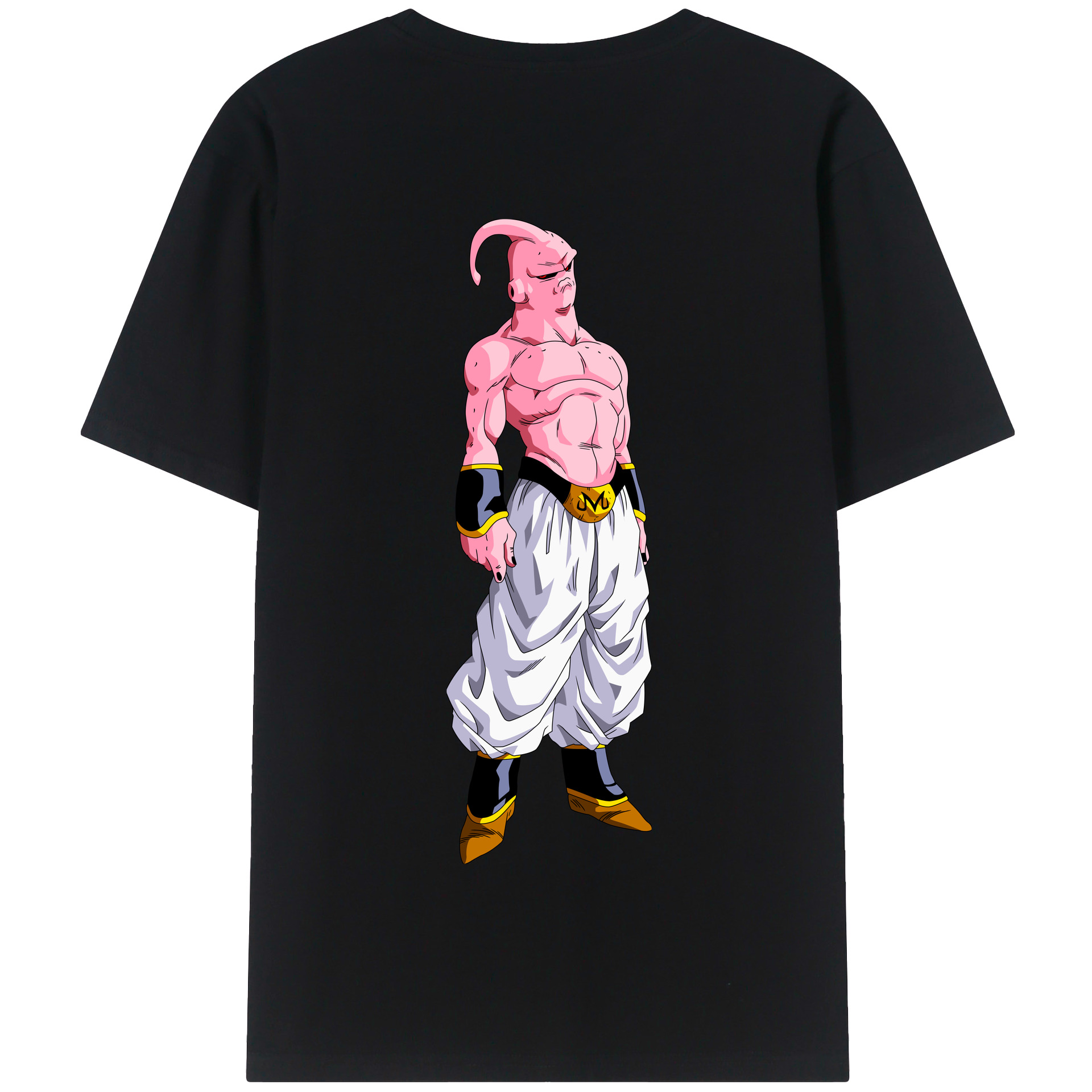（画像用） ドラゴンボール 魔人ブウ DRAGON BALL Majin Buu 綿100％半袖Tシャツ（背面プリント）