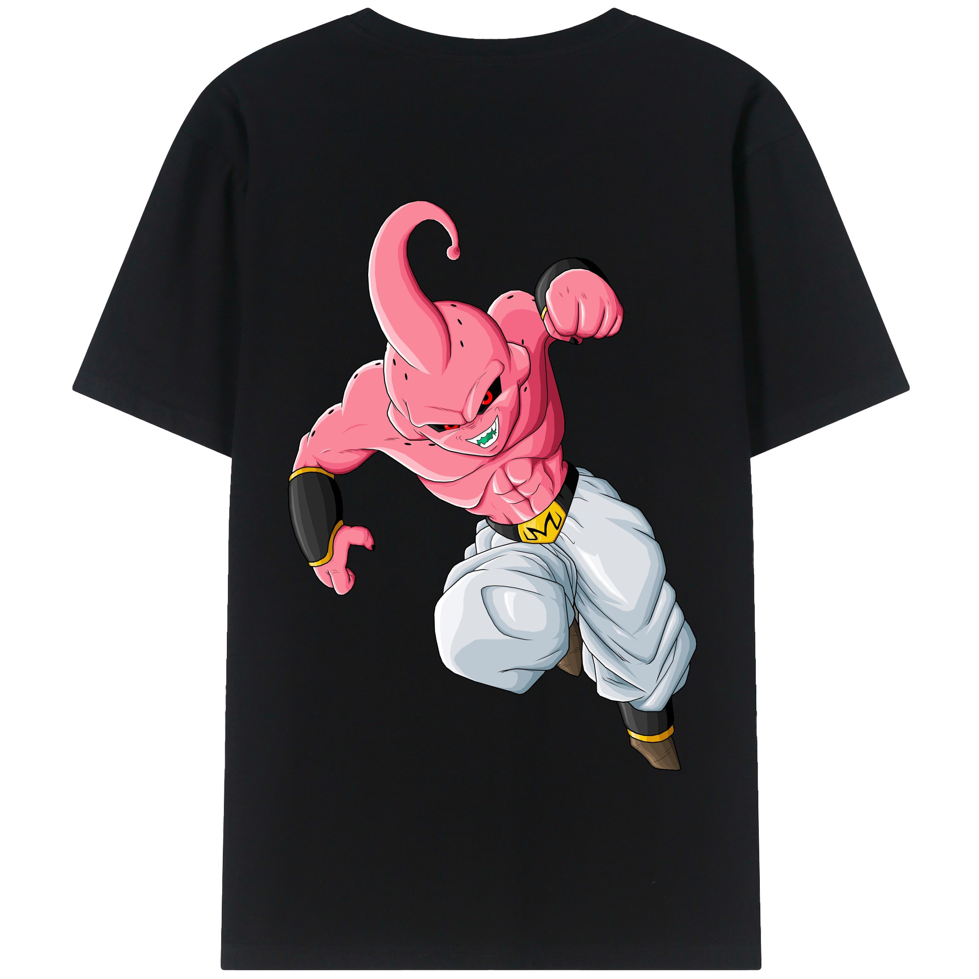 （画像用） ドラゴンボール 魔人ブウ DRAGON BALL Majin Buu 綿100％半袖Tシャツ（背面プリント）