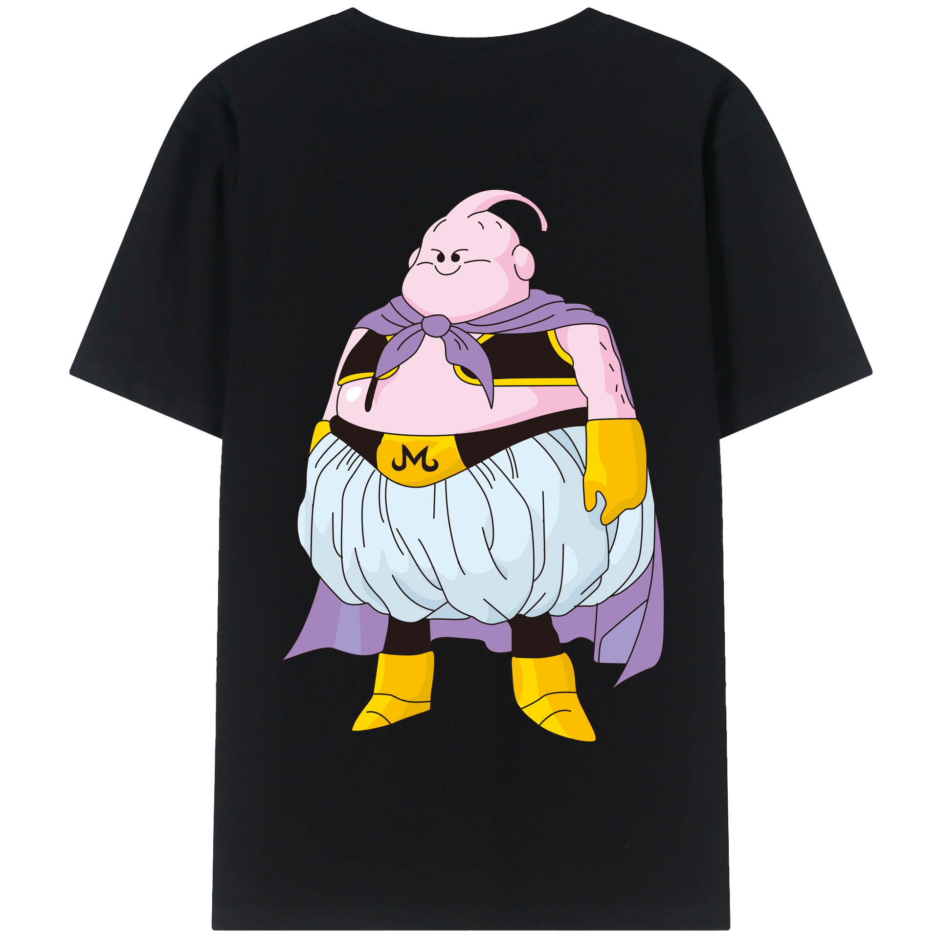 （画像用） ドラゴンボール 魔人ブウ DRAGON BALL Majin Buu 綿100％半袖Tシャツ（背面プリント）