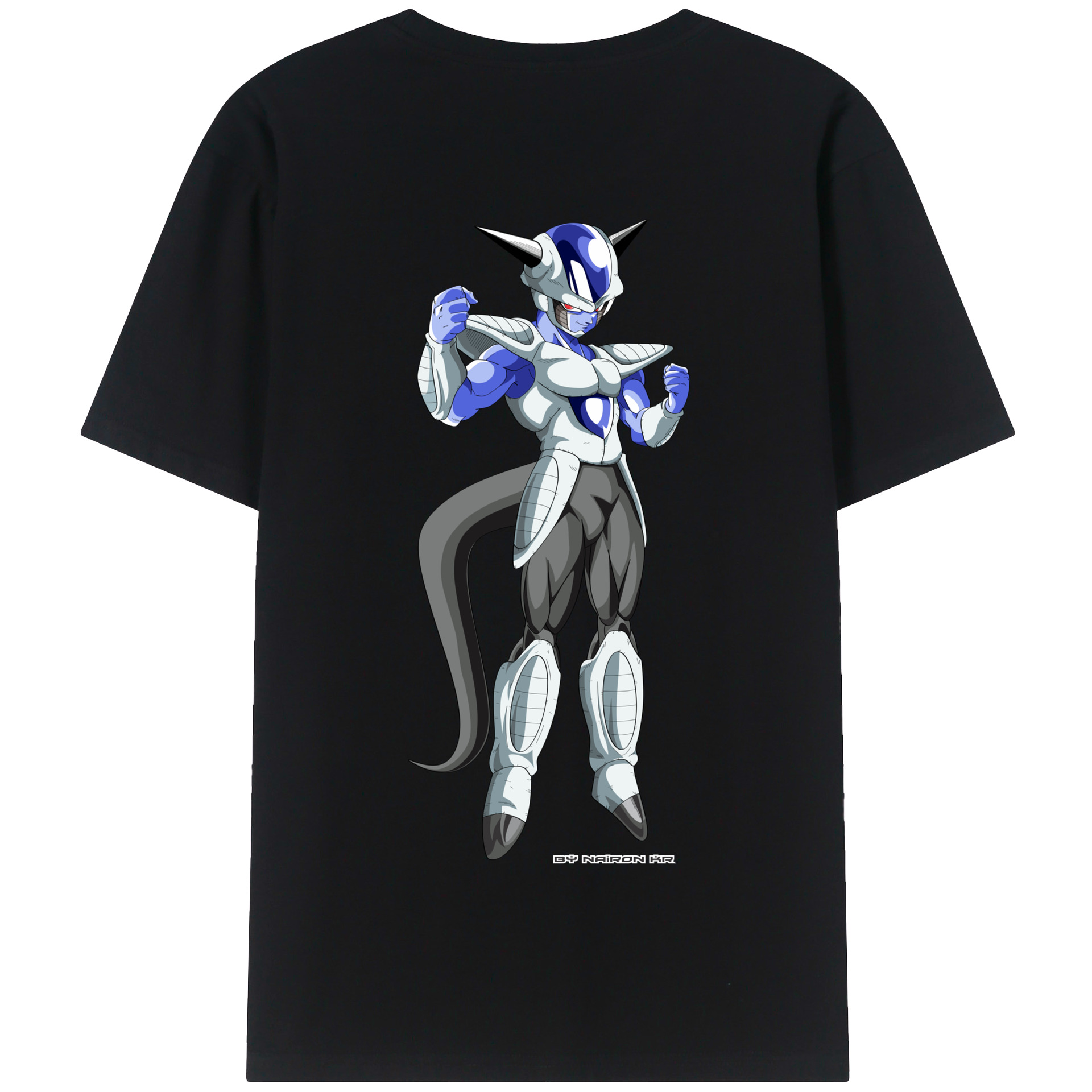 （画像用） ドラゴンボール フリーザ DRAGON BALL Frieza 綿100％半袖Tシャツ（背面プリント）
