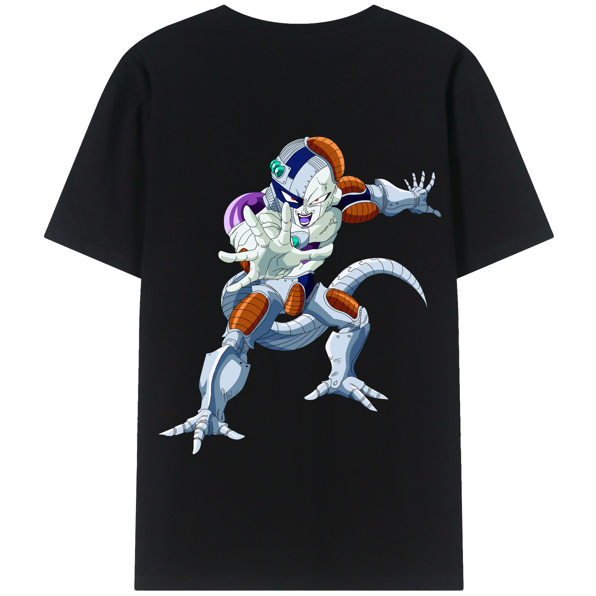 （画像用） ドラゴンボール フリーザ DRAGON BALL Frieza 綿100％半袖Tシャツ（背面プリント）