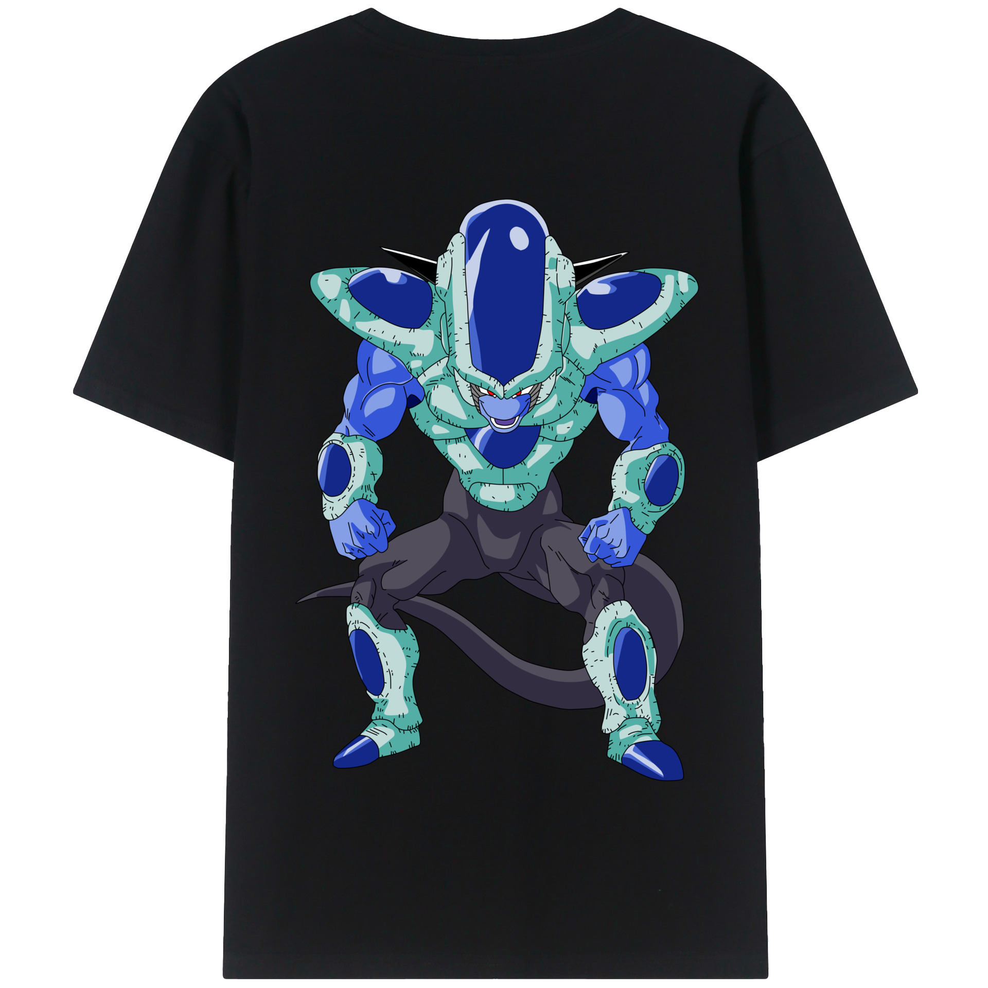 （画像用） ドラゴンボール フリーザ DRAGON BALL Frieza 綿100％半袖Tシャツ（背面プリント）