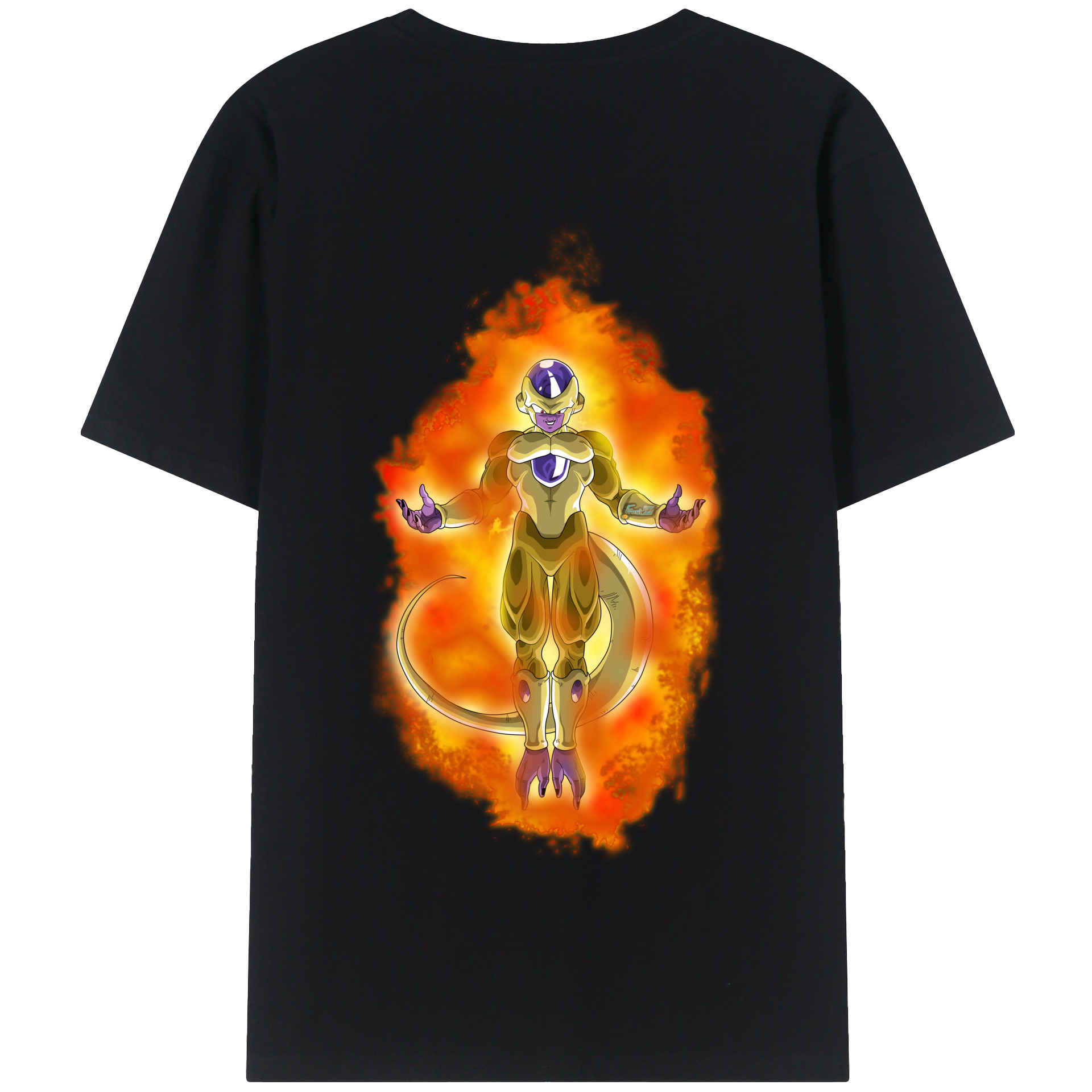 （画像用） ドラゴンボール フリーザ DRAGON BALL Frieza 綿100％半袖Tシャツ（背面プリント）