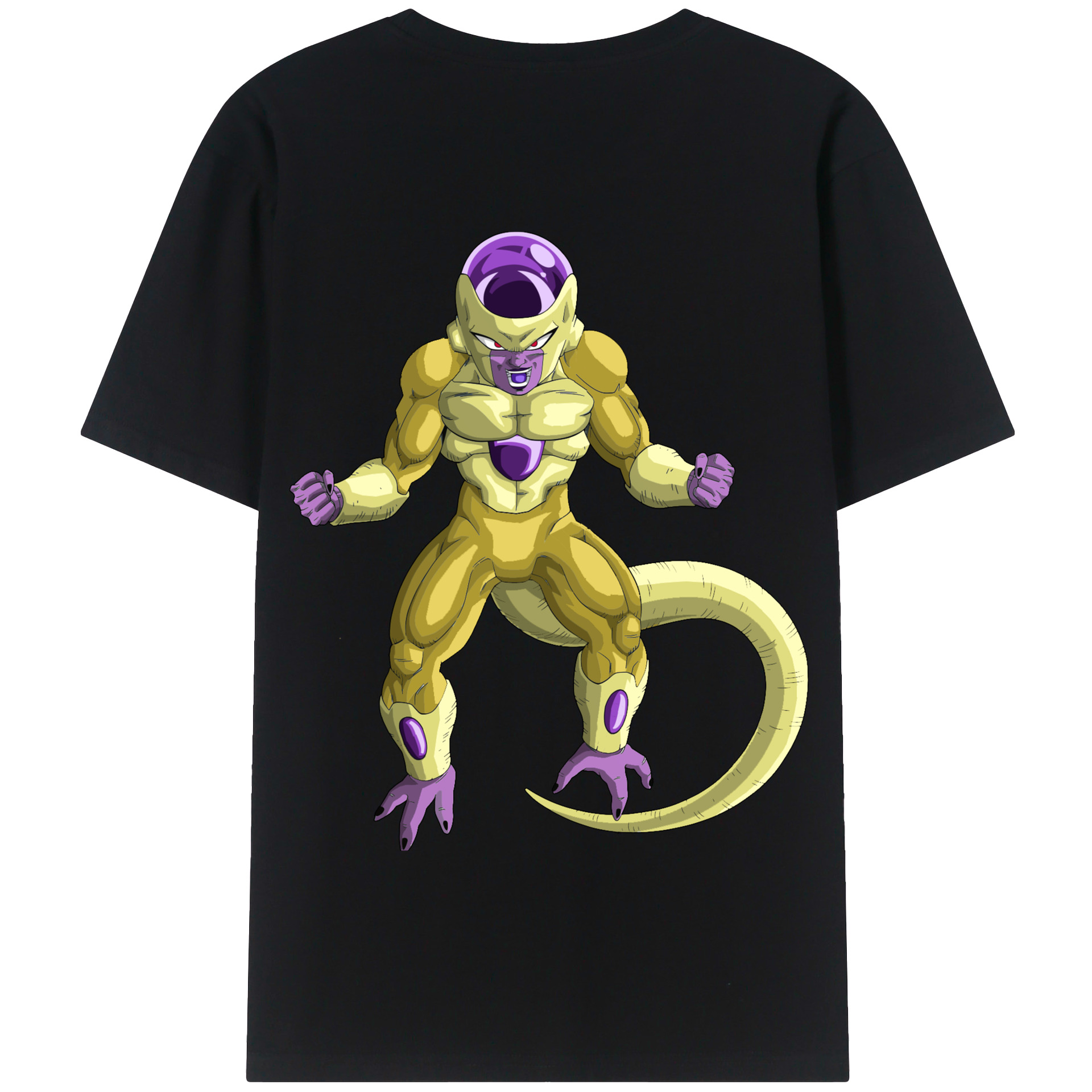 （画像用） ドラゴンボール フリーザ DRAGON BALL Frieza 綿100％半袖Tシャツ（背面プリント）