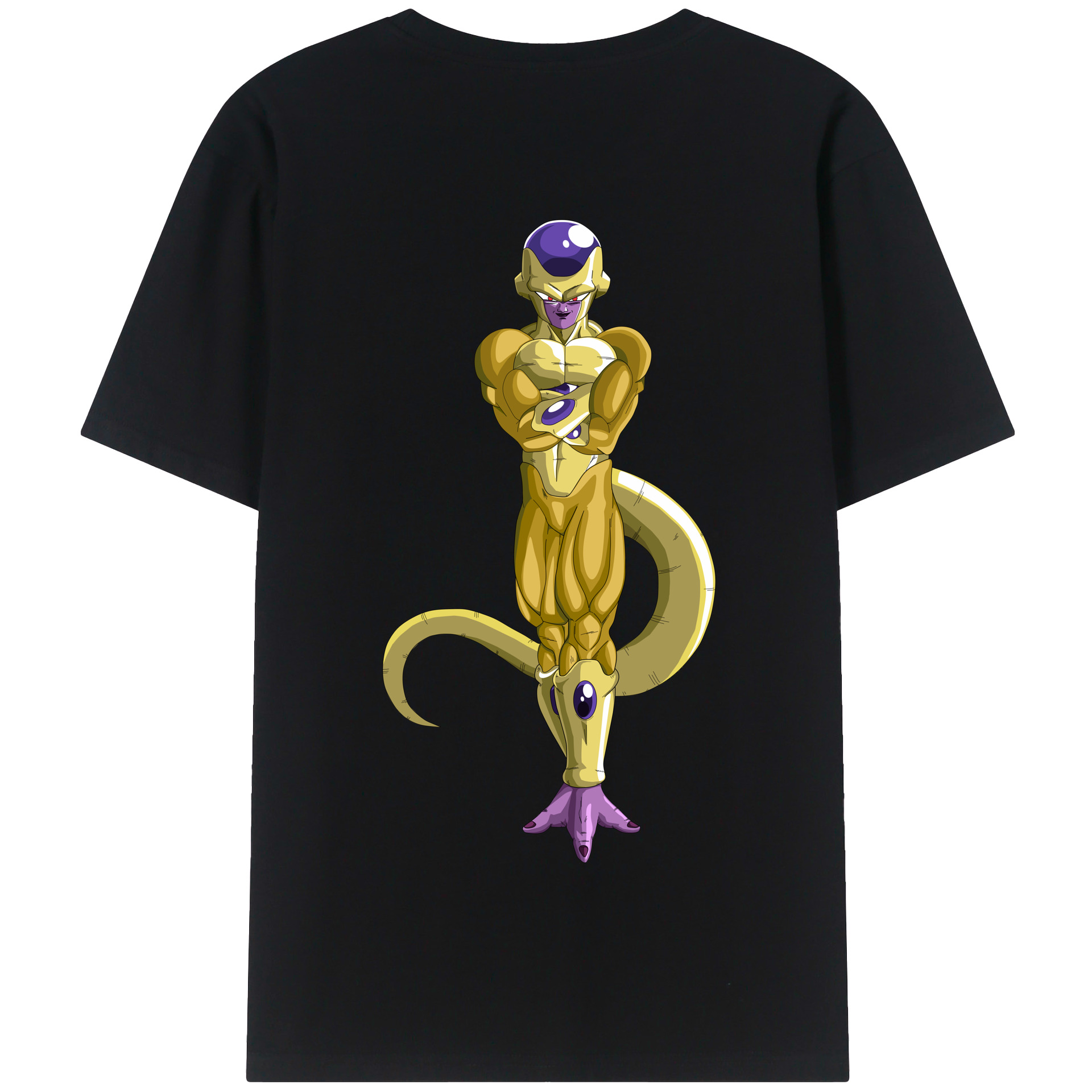（画像用） ドラゴンボール フリーザ DRAGON BALL Frieza 綿100％半袖Tシャツ（背面プリント）