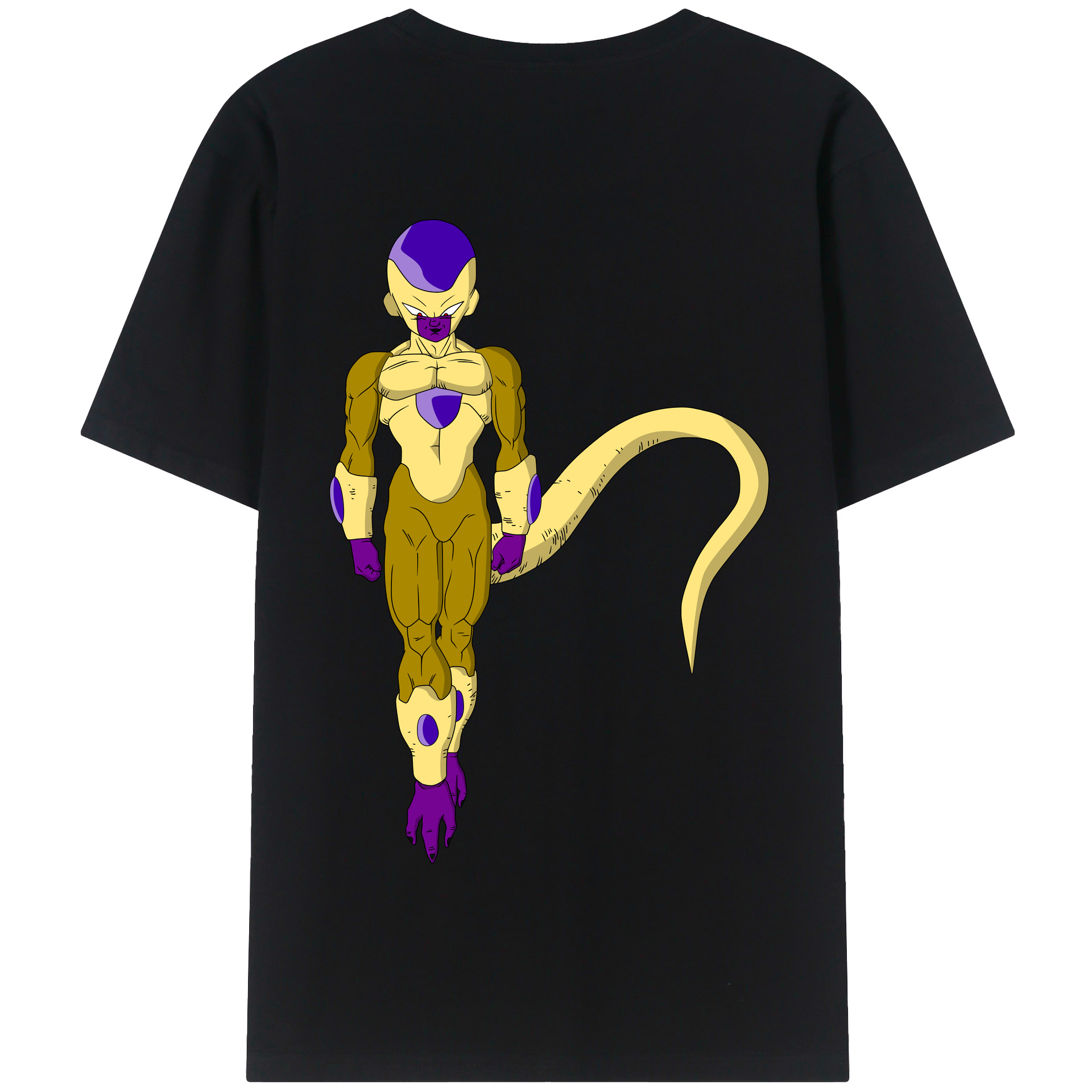 （画像用） ドラゴンボール フリーザ DRAGON BALL Frieza 綿100％半袖Tシャツ（背面プリント）