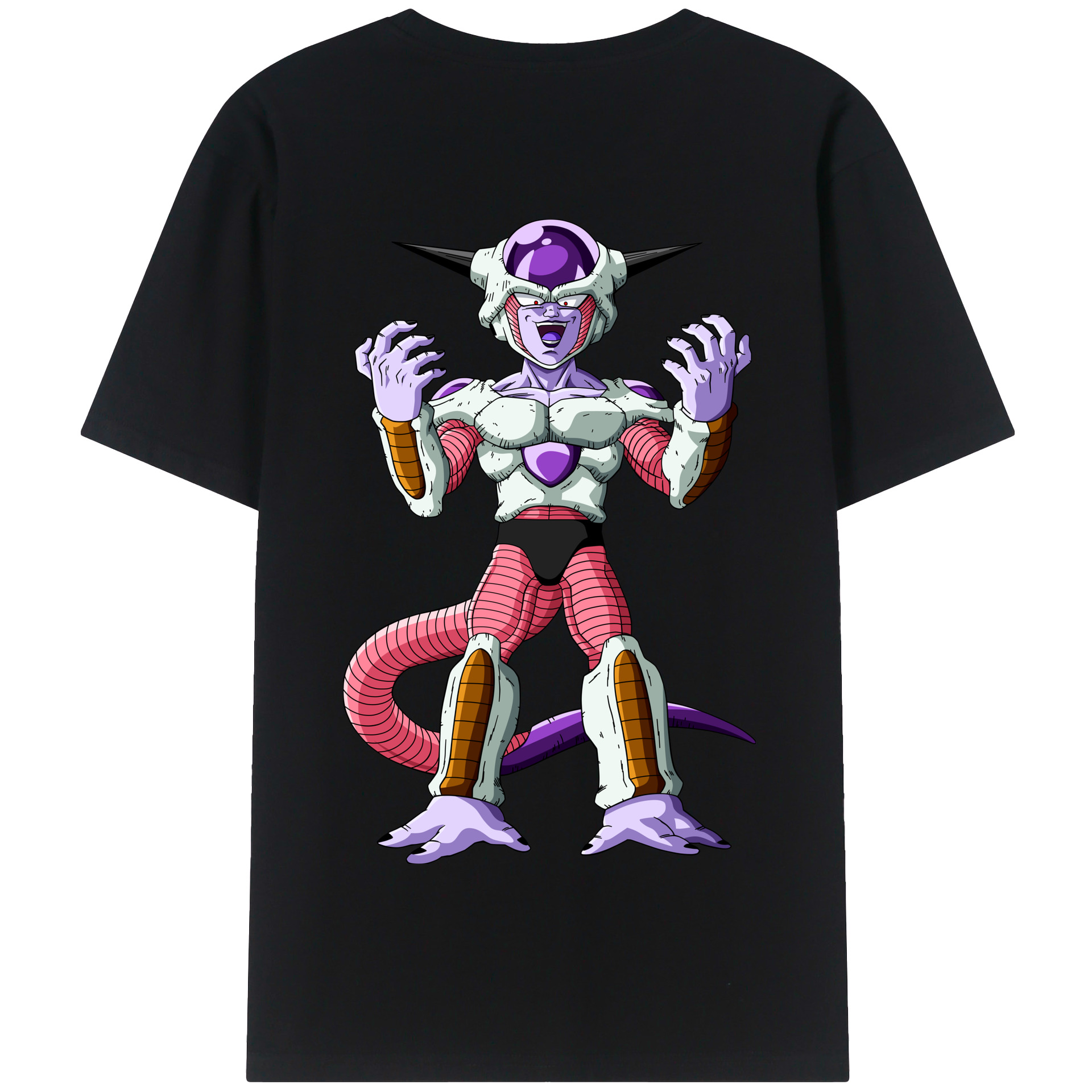 （画像用） ドラゴンボール フリーザ DRAGON BALL Frieza 綿100％半袖Tシャツ（背面プリント）