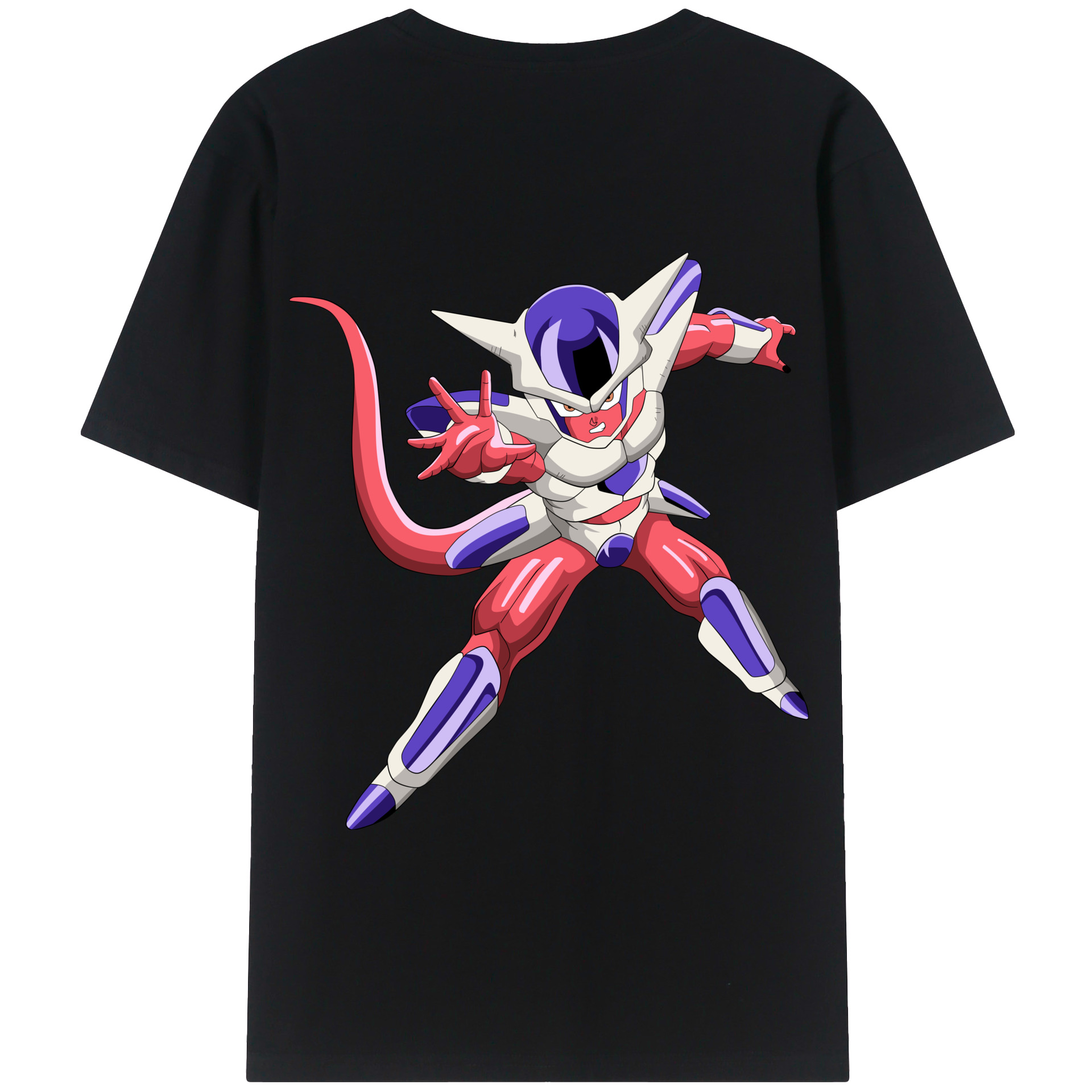 （画像用） ドラゴンボール フリーザ DRAGON BALL Frieza 綿100％半袖Tシャツ（背面プリント）