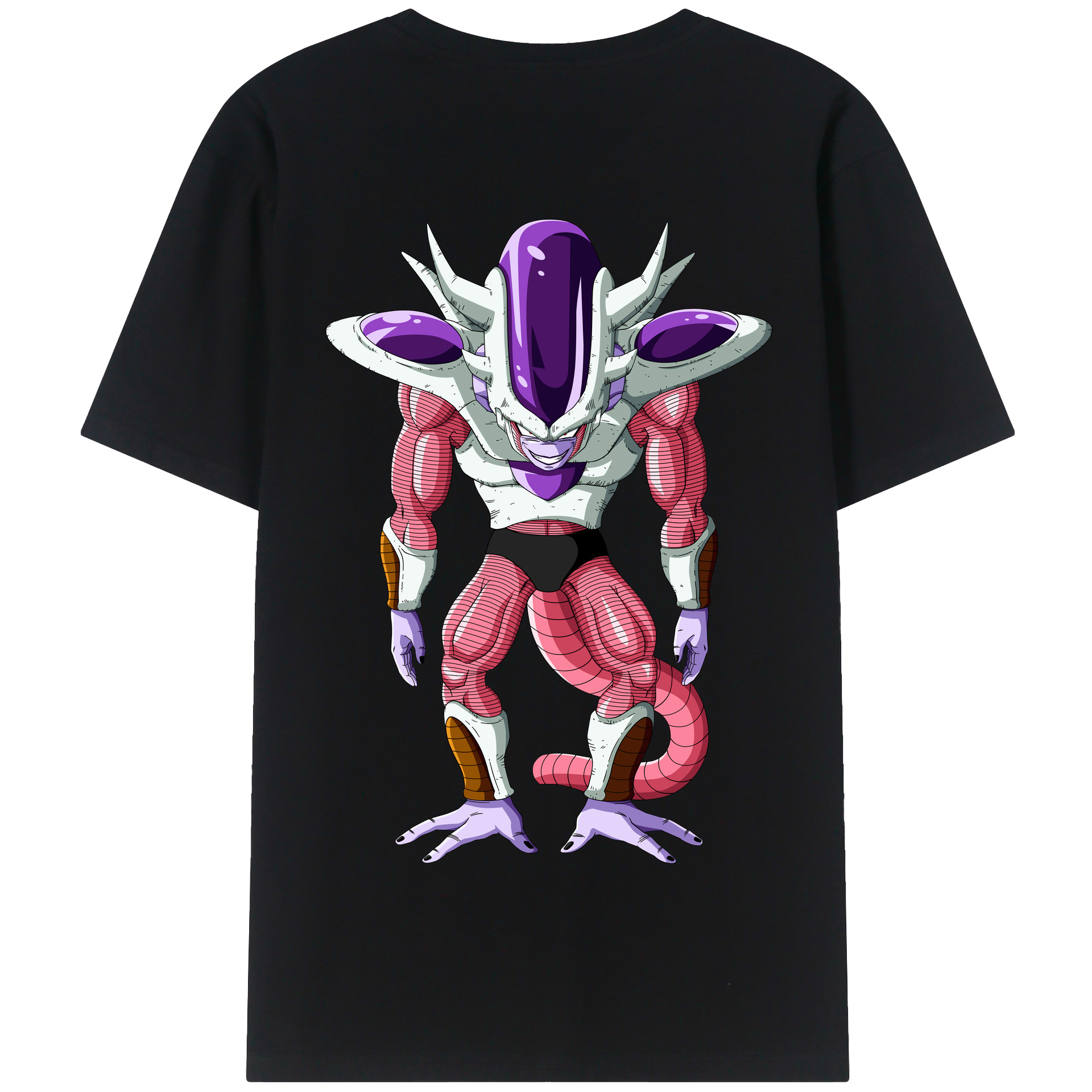 （画像用） ドラゴンボール フリーザ DRAGON BALL Frieza 綿100％半袖Tシャツ（背面プリント）