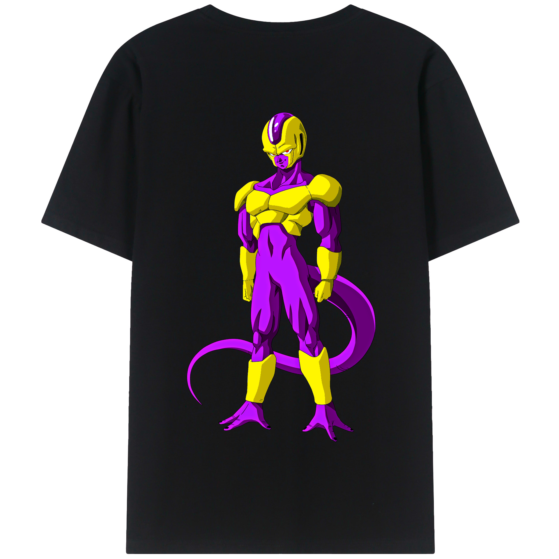 （画像用） ドラゴンボール フリーザ DRAGON BALL Frieza 綿100％半袖Tシャツ（背面プリント）