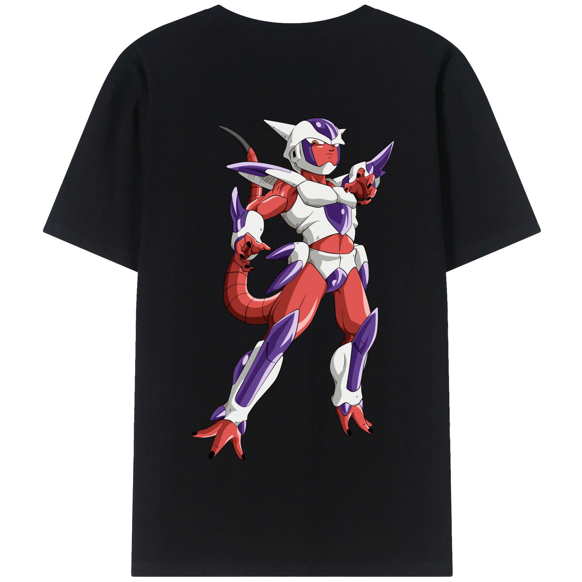 （画像用） ドラゴンボール フリーザ DRAGON BALL Frieza 綿100％半袖Tシャツ（背面プリント）