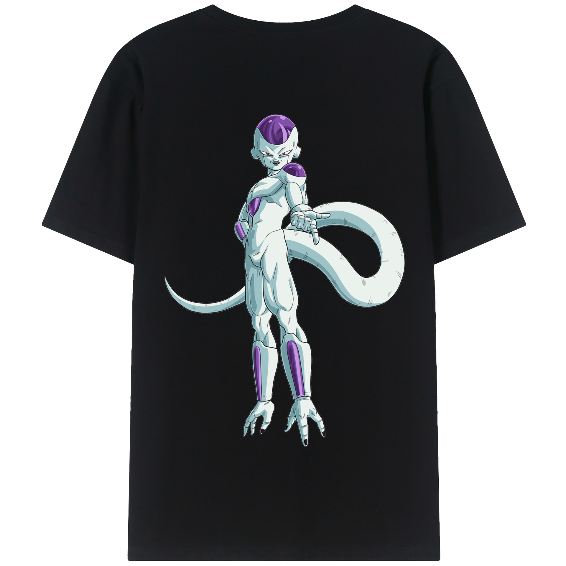 （画像用） ドラゴンボール フリーザ DRAGON BALL Frieza 綿100％半袖Tシャツ（背面プリント）