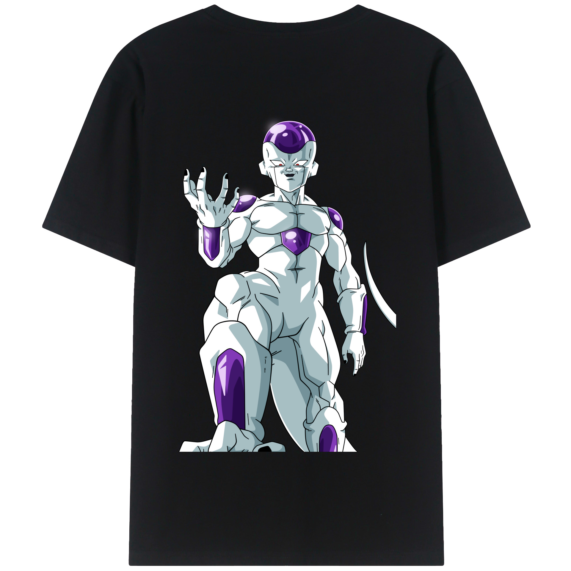 （画像用） ドラゴンボール フリーザ DRAGON BALL Frieza 綿100％半袖Tシャツ（背面プリント）
