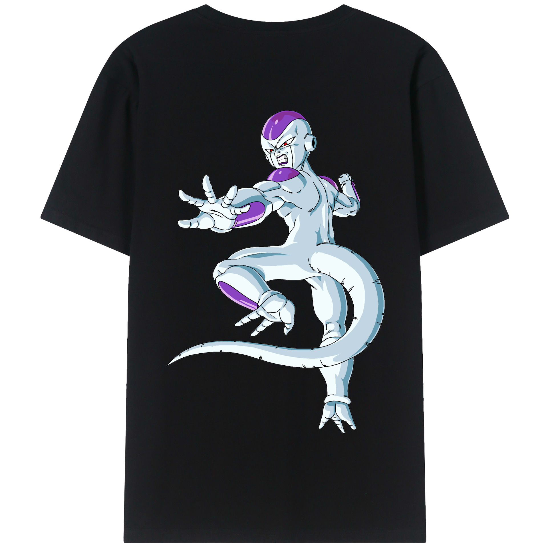 （画像用） ドラゴンボール フリーザ DRAGON BALL Frieza 綿100％半袖Tシャツ（背面プリント）