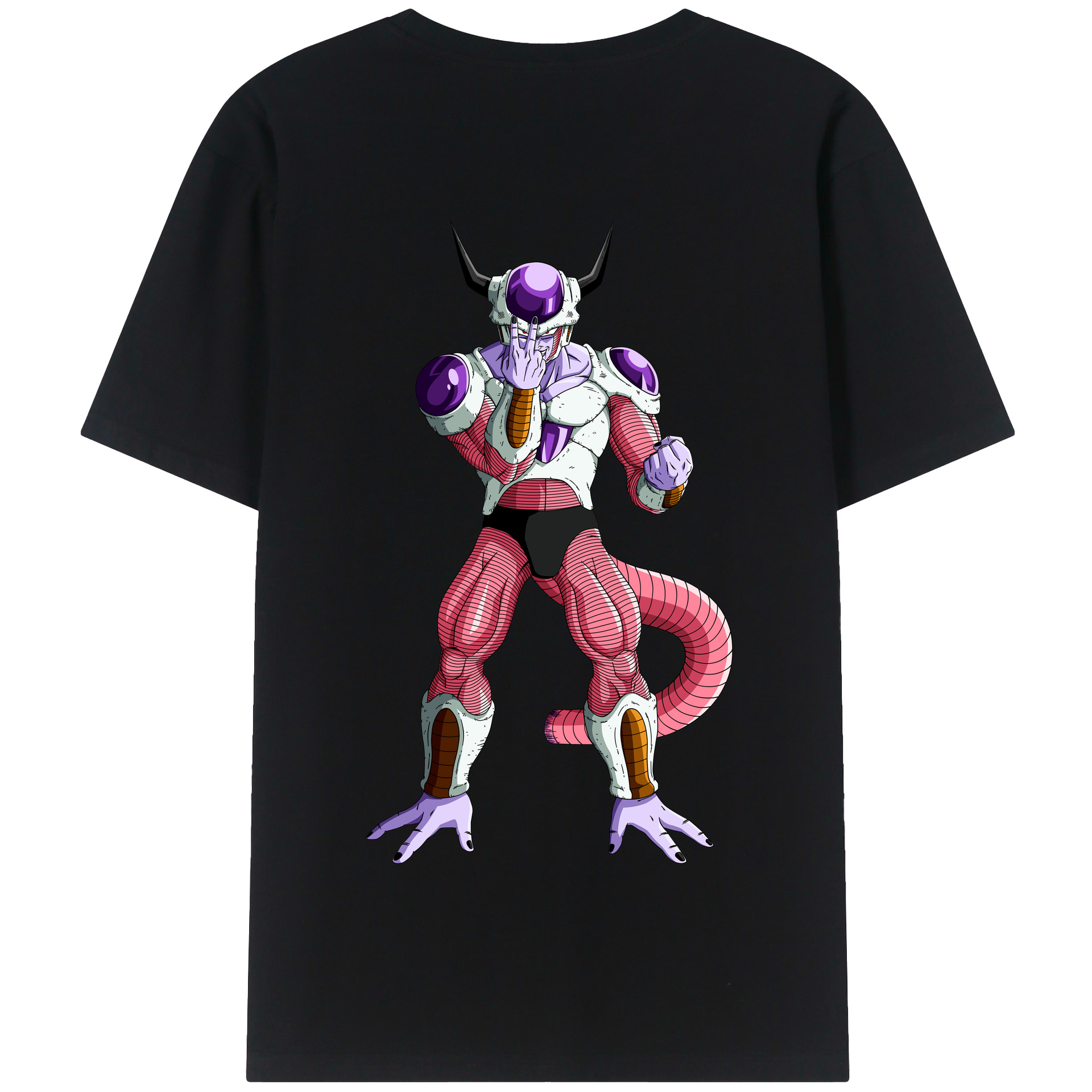 （画像用） ドラゴンボール フリーザ DRAGON BALL Frieza 綿100％半袖Tシャツ（背面プリント）