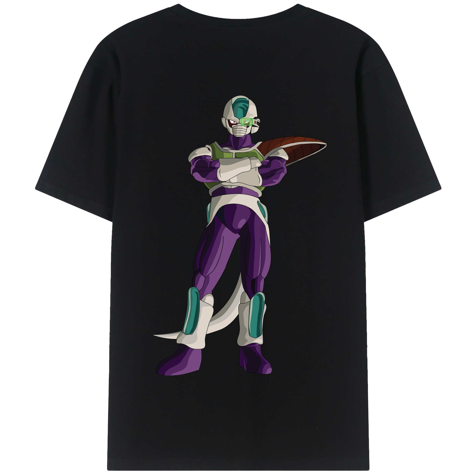 （画像用） ドラゴンボール フリーザ DRAGON BALL Frieza 綿100％半袖Tシャツ（背面プリント）