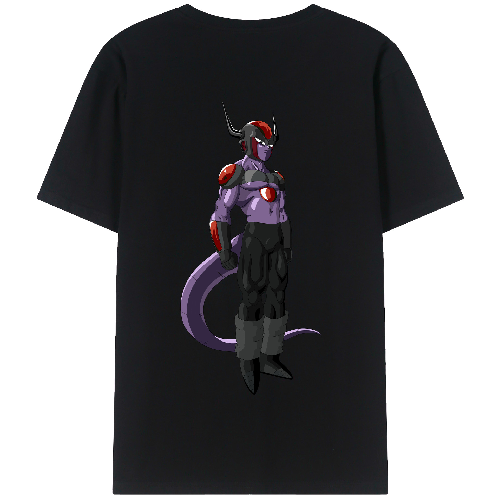 （画像用） ドラゴンボール フリーザ DRAGON BALL Frieza 綿100％半袖Tシャツ（背面プリント）
