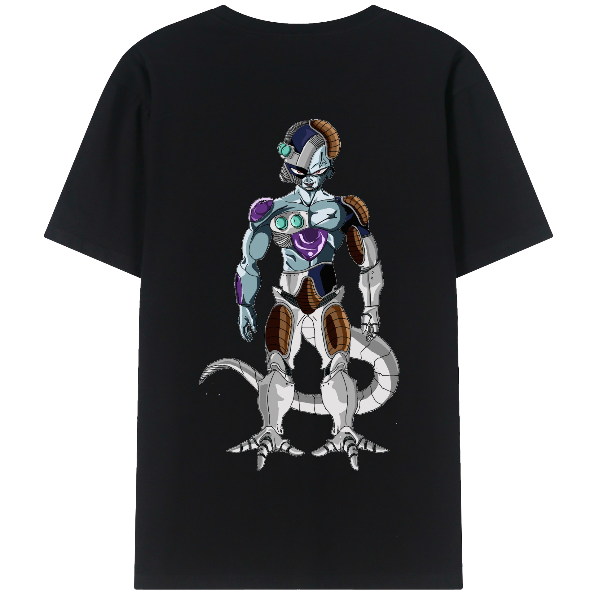 （画像用） ドラゴンボール クウラ DRAGON BALL Cooler Coora 綿100％半袖Tシャツ（背面プリント）