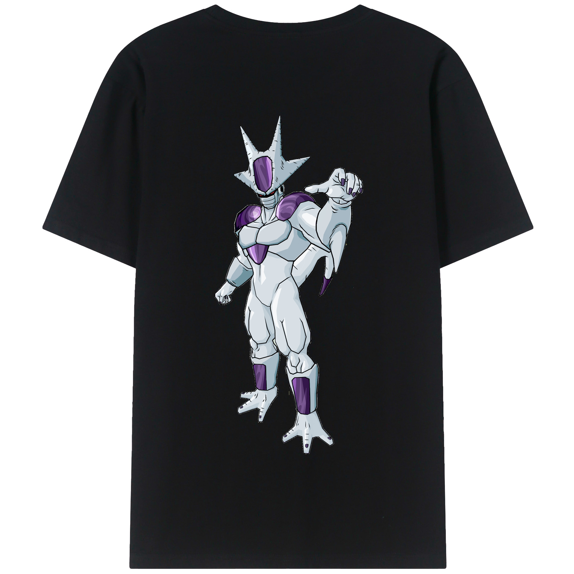 （画像用） ドラゴンボール クウラ DRAGON BALL Cooler Coora 綿100％半袖Tシャツ（背面プリント）