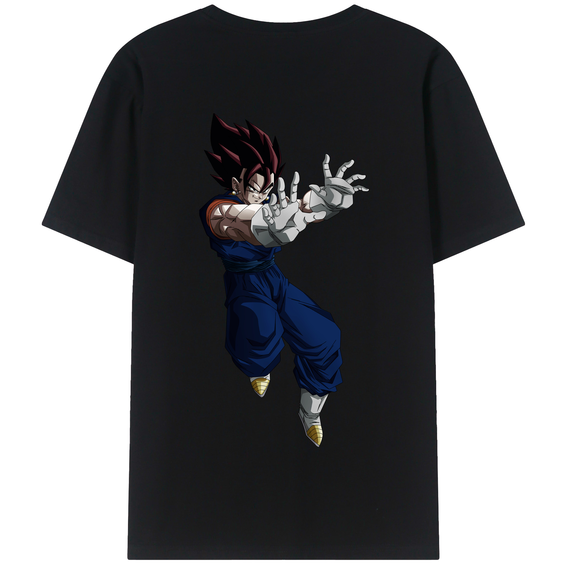 （画像用） ドラゴンボール ベジット DRAGON BALL Vegetto 綿100％半袖Tシャツ（背面プリント）