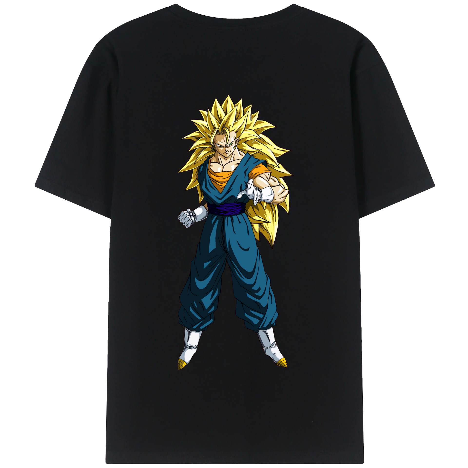 （画像用） ドラゴンボール ベジット DRAGON BALL Vegetto 綿100％半袖Tシャツ（背面プリント）