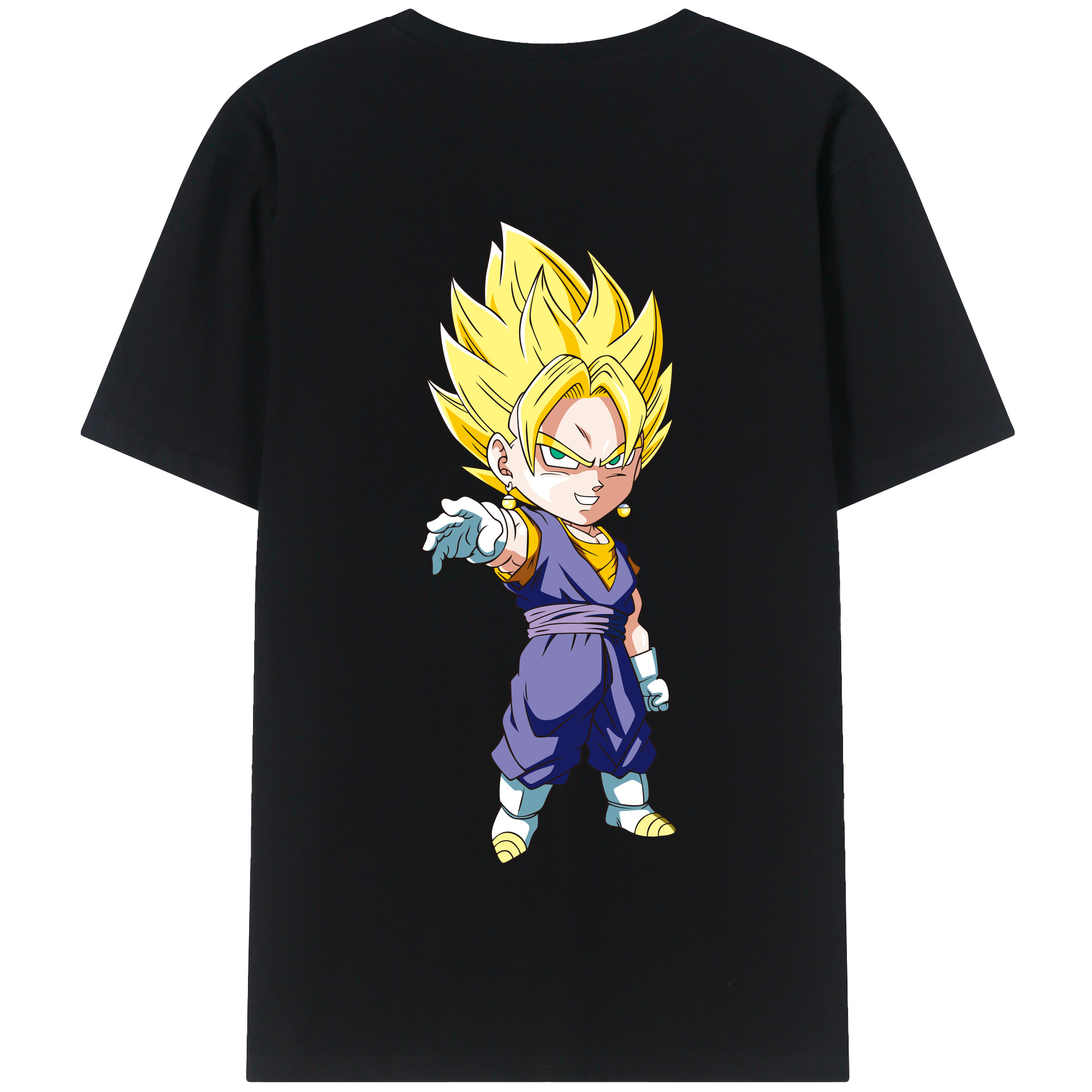 （画像用） ドラゴンボール ベジット DRAGON BALL Vegetto 綿100％半袖Tシャツ（背面プリント）
