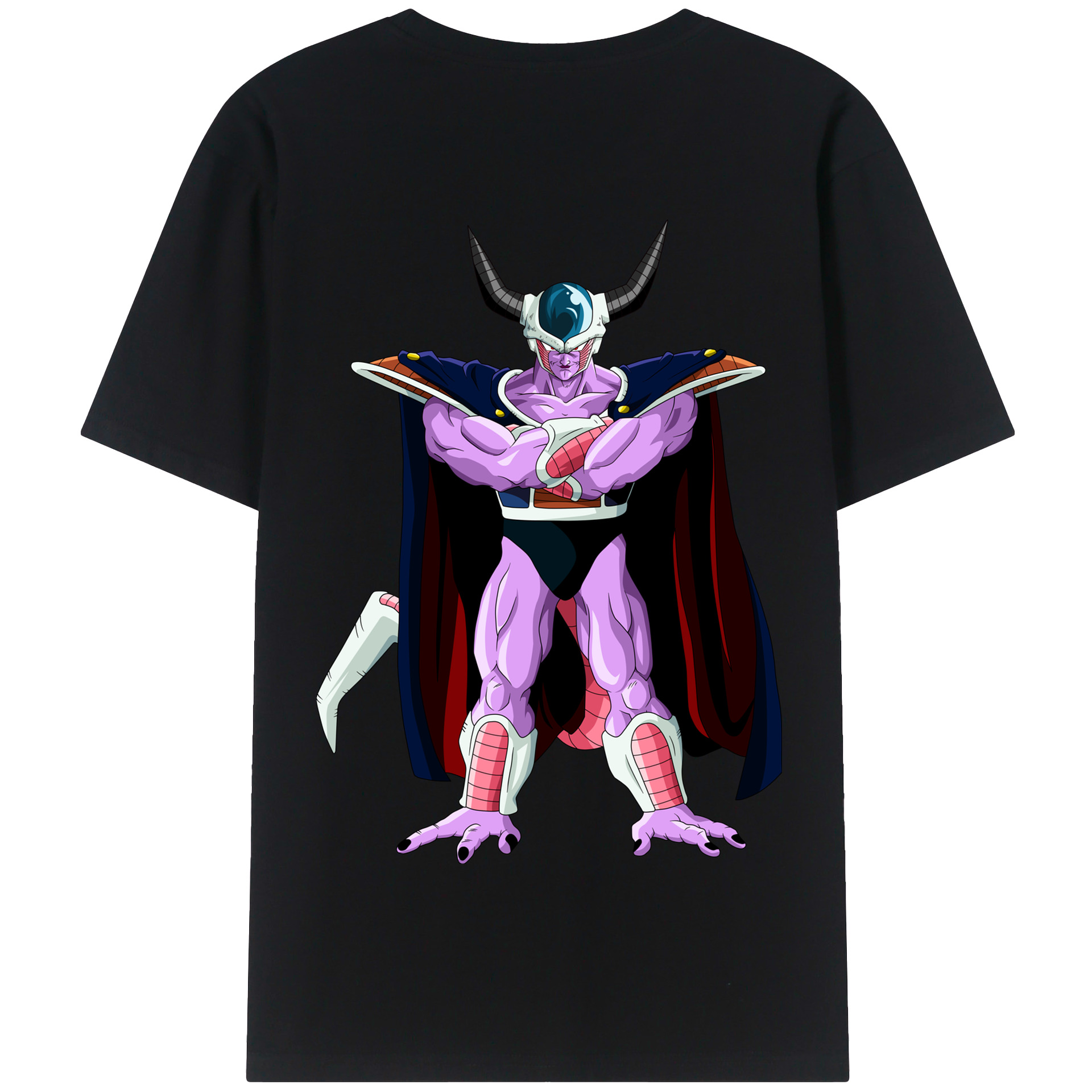 （画像用） ドラゴンボール コルド大王 DRAGON BALL King Cold 綿100％半袖Tシャツ（背面プリント）