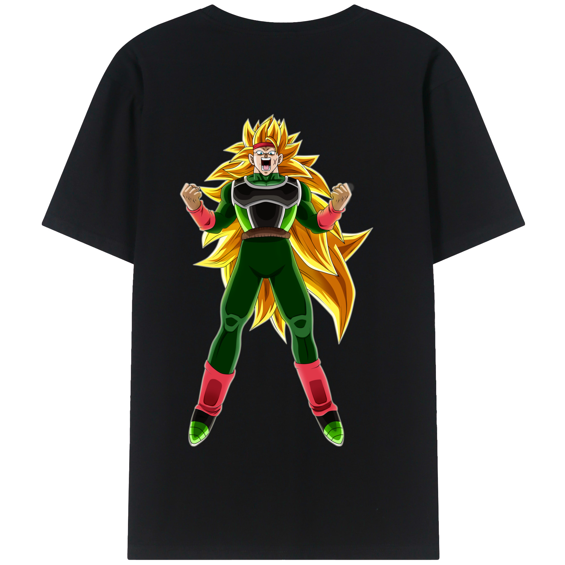 （画像用） ドラゴンボール ブロリー DRAGON BALL Broli 綿100％半袖Tシャツ（背面プリント）