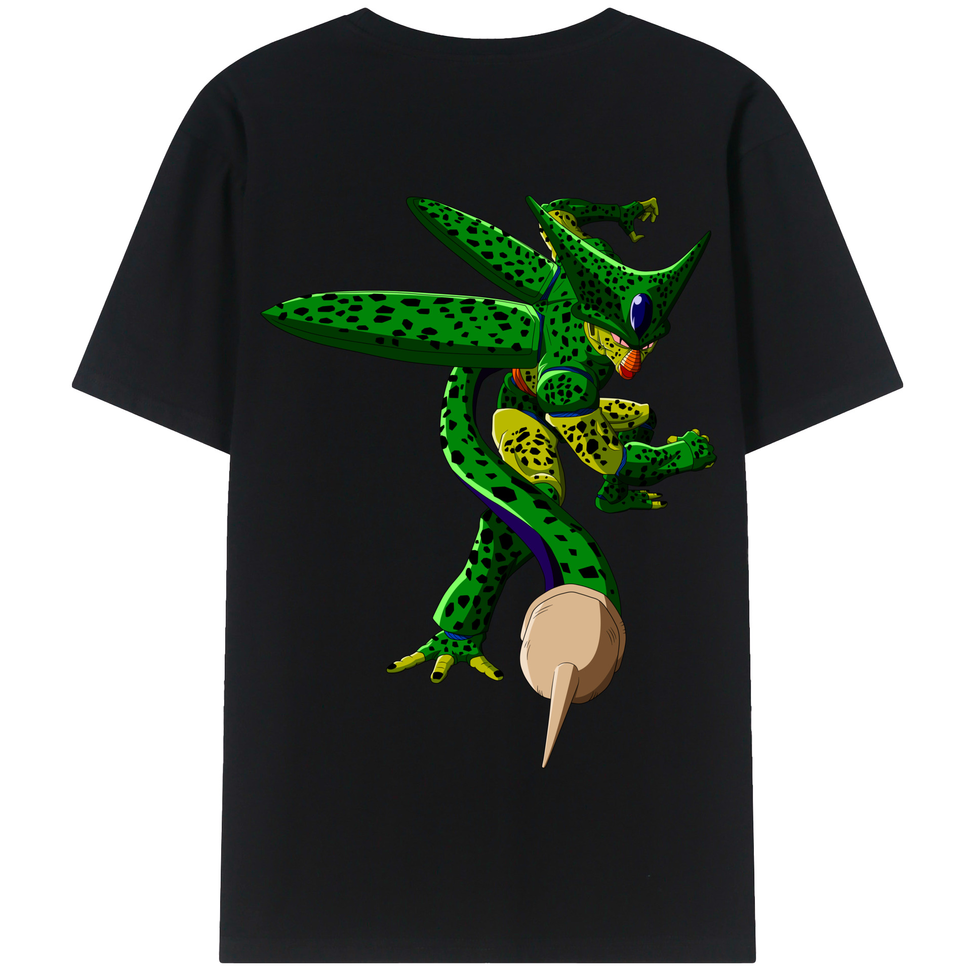 （画像用） ドラゴンボール セル DRAGON BALL Cell 綿100％半袖Tシャツ（背面プリント）