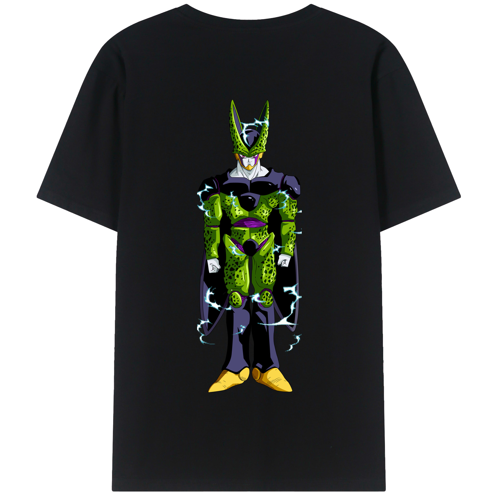 （画像用） ドラゴンボール セル DRAGON BALL Cell 綿100％半袖Tシャツ（背面プリント）