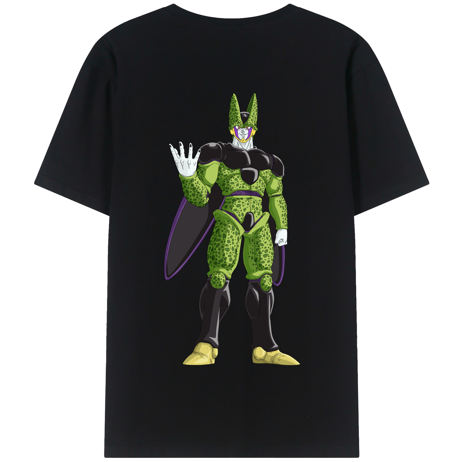 （画像用） ドラゴンボール セル DRAGON BALL Cell 綿100％半袖Tシャツ（背面プリント）