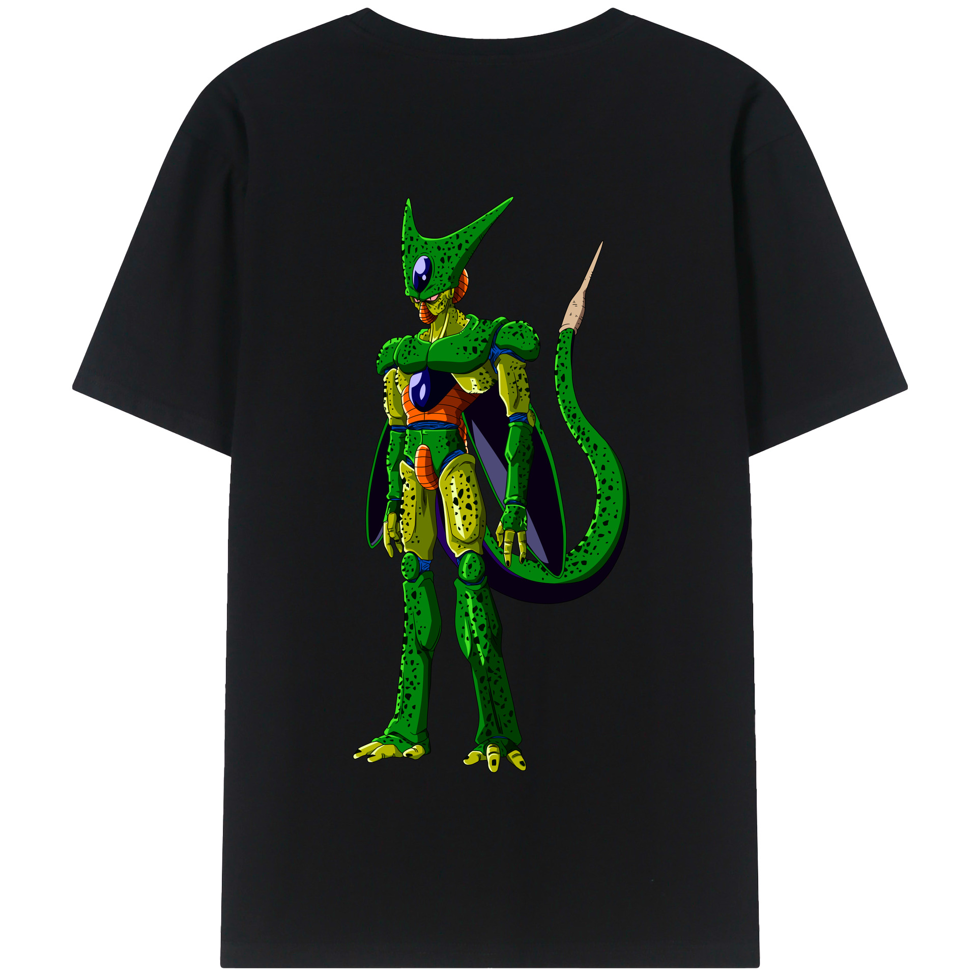 （画像用） ドラゴンボール セル DRAGON BALL Cell 綿100％半袖Tシャツ（背面プリント）