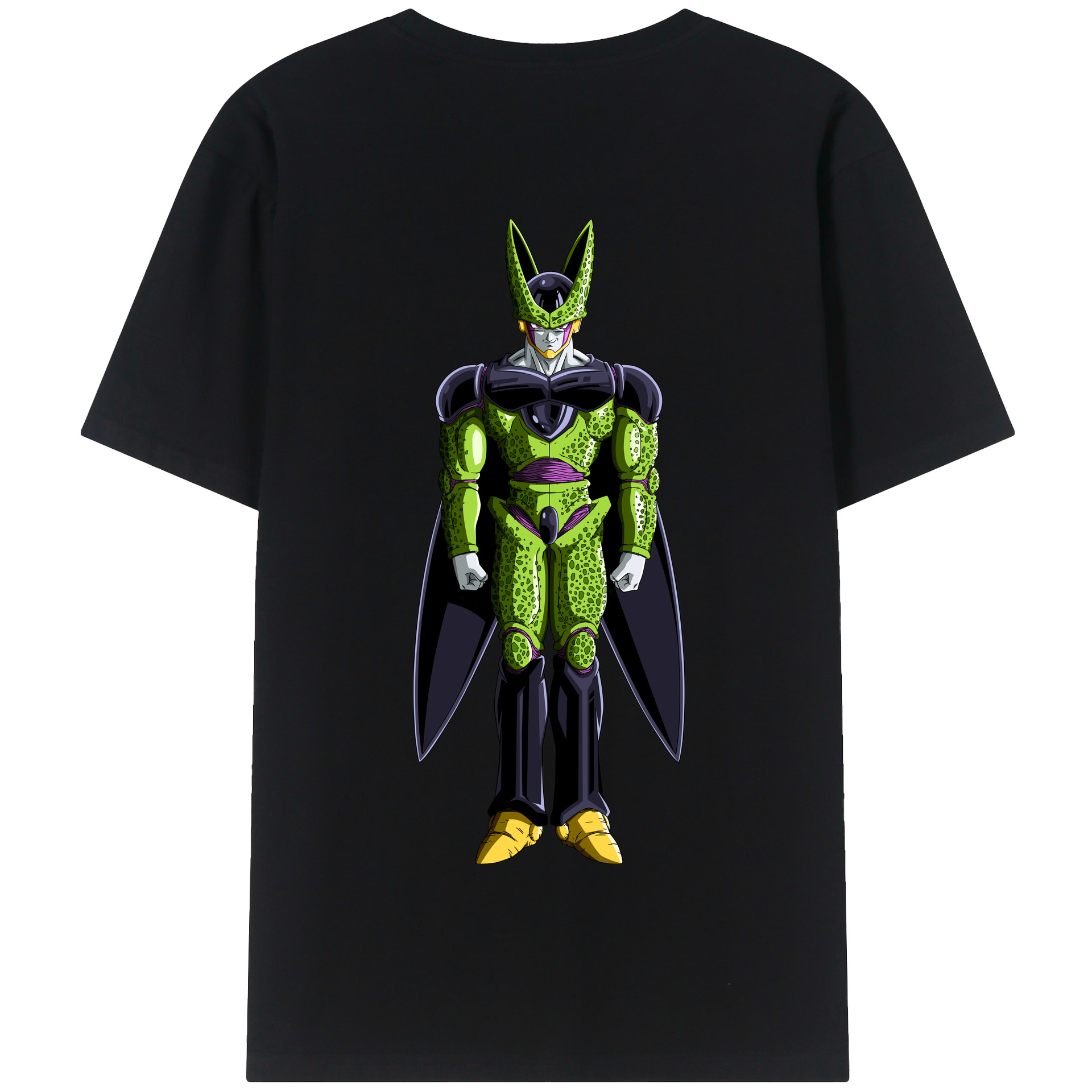 （画像用） ドラゴンボール セル DRAGON BALL Cell 綿100％半袖Tシャツ（背面プリント）