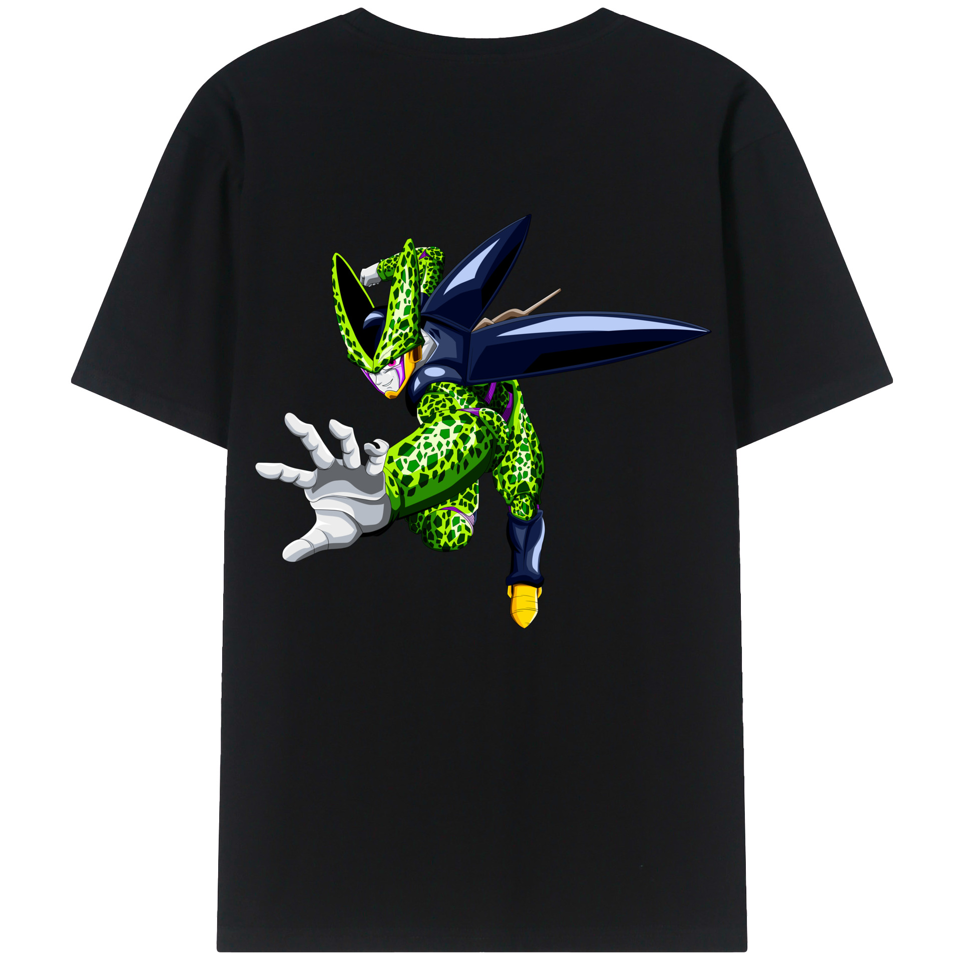 （画像用） ドラゴンボール セル DRAGON BALL Cell 綿100％半袖Tシャツ（背面プリント）