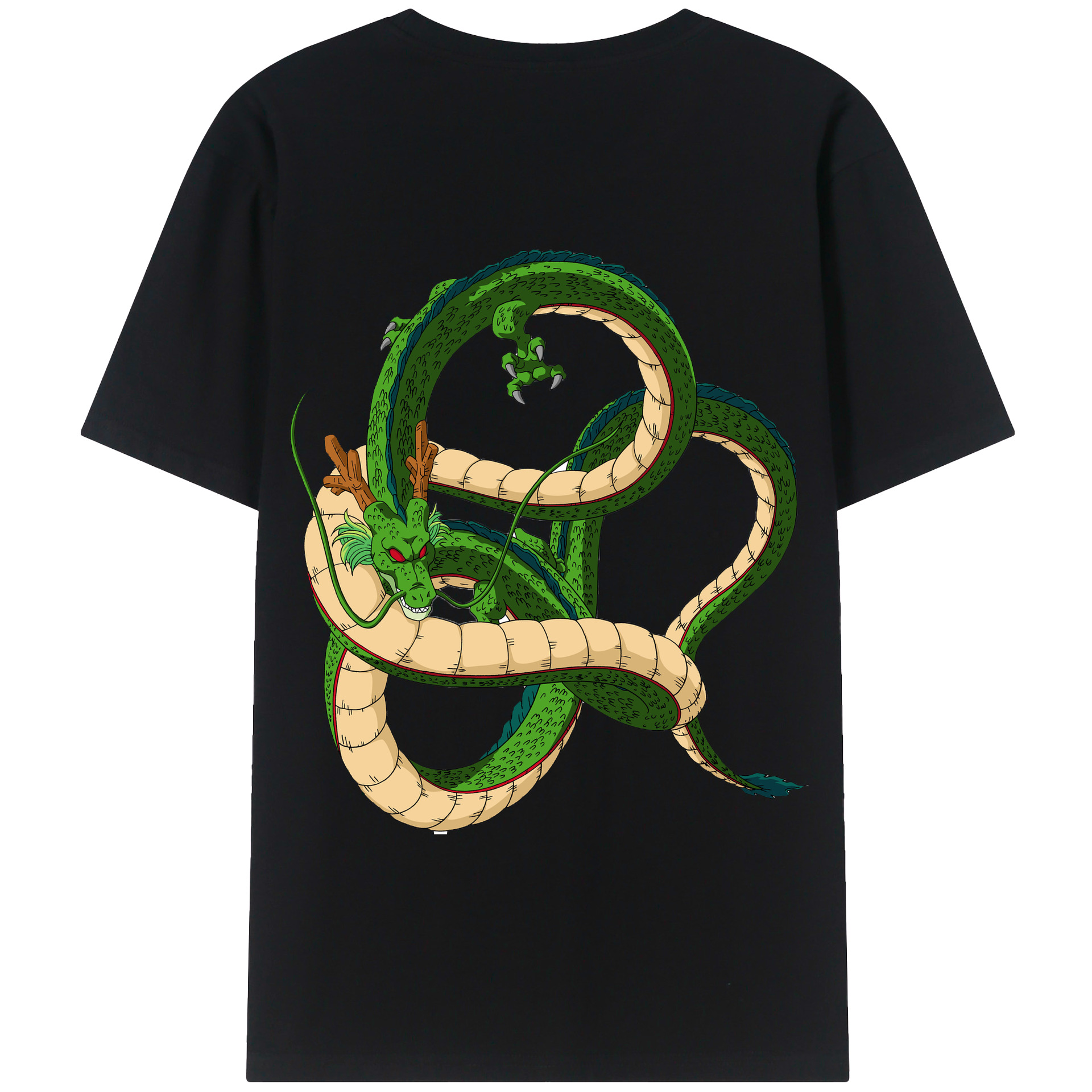（画像用） ドラゴンボール 神龍 シェンロン DRAGON BALL Shenron 綿100％半袖Tシャツ（背面プリント）