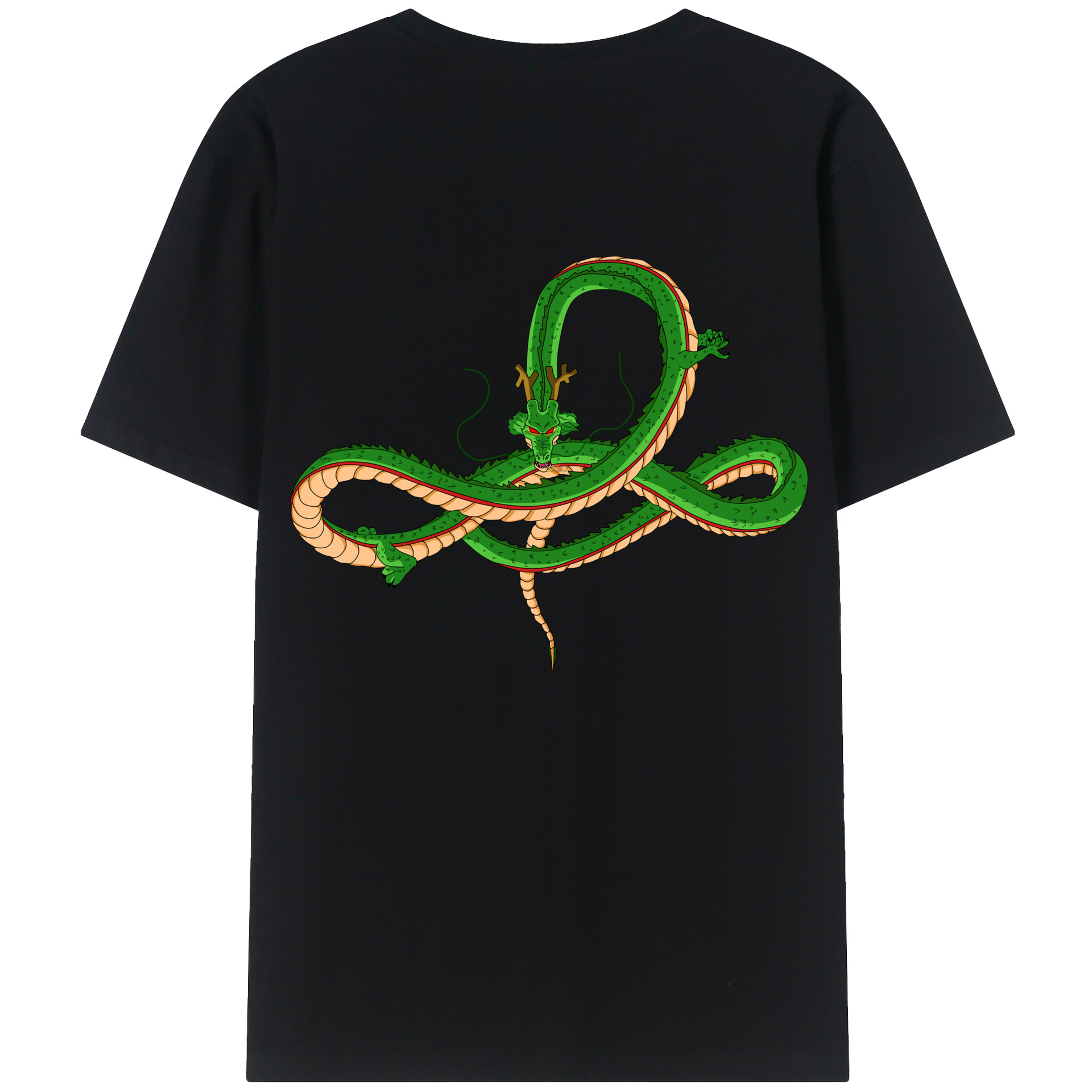 （画像用） ドラゴンボール 神龍 シェンロン DRAGON BALL Shenron 綿100％半袖Tシャツ（背面プリント）