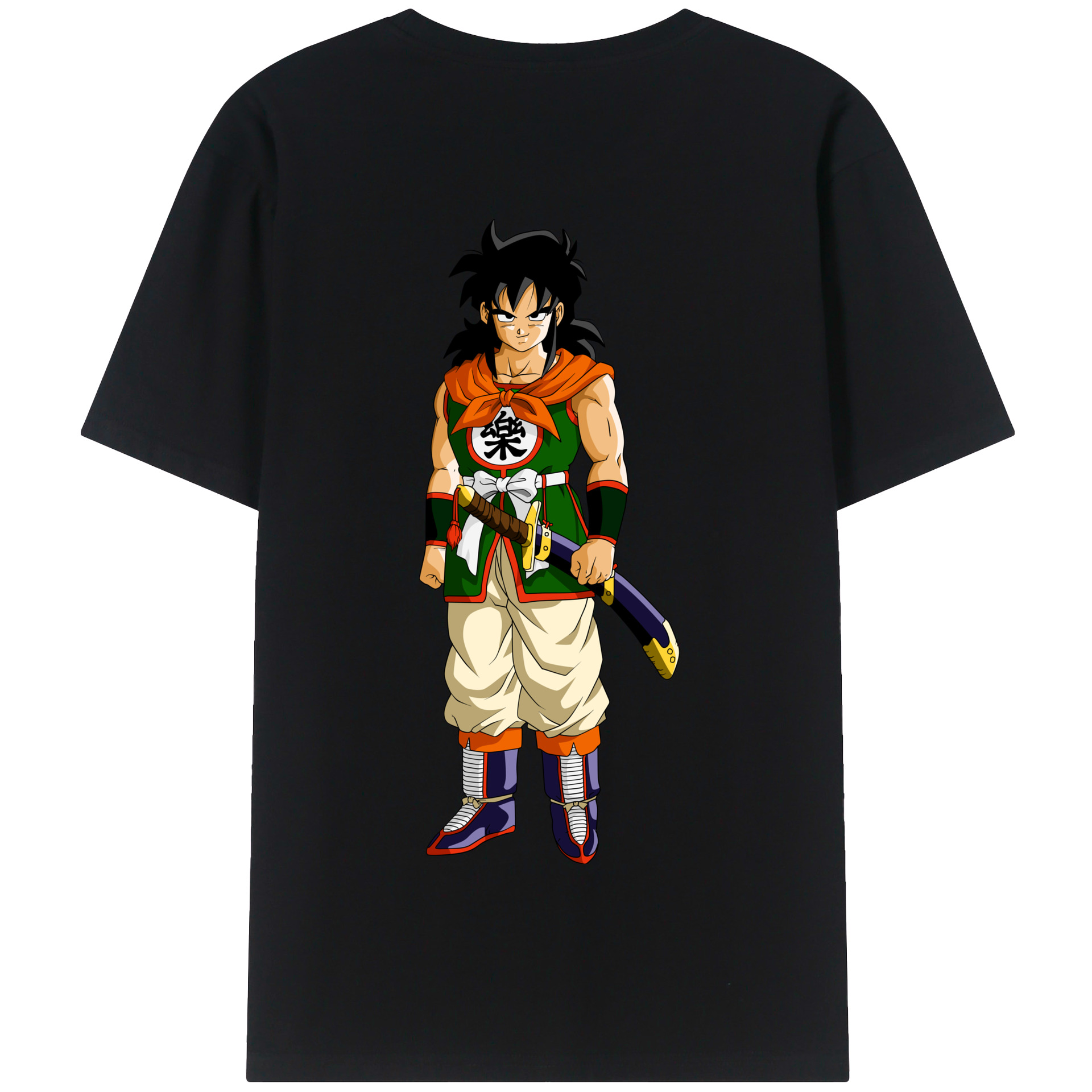 （画像用） ドラゴンボール ヤムチャ DRAGON BALL Yamcha 綿100％半袖Tシャツ（背面プリント）