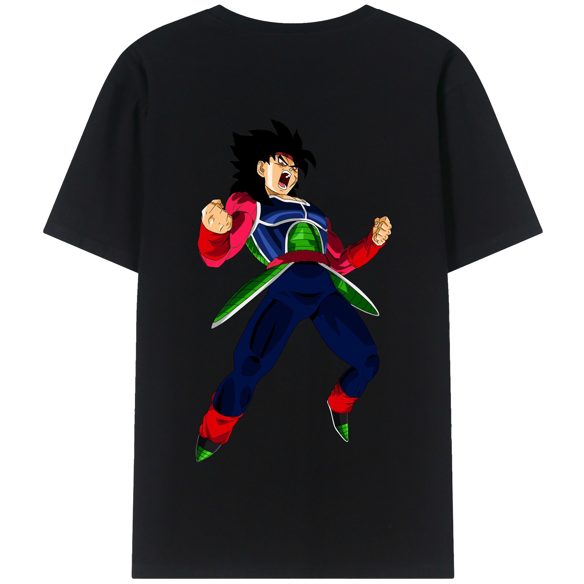 （画像用） ドラゴンボール バーダック DRAGON BALL Burdock 綿100％半袖Tシャツ（背面プリント）