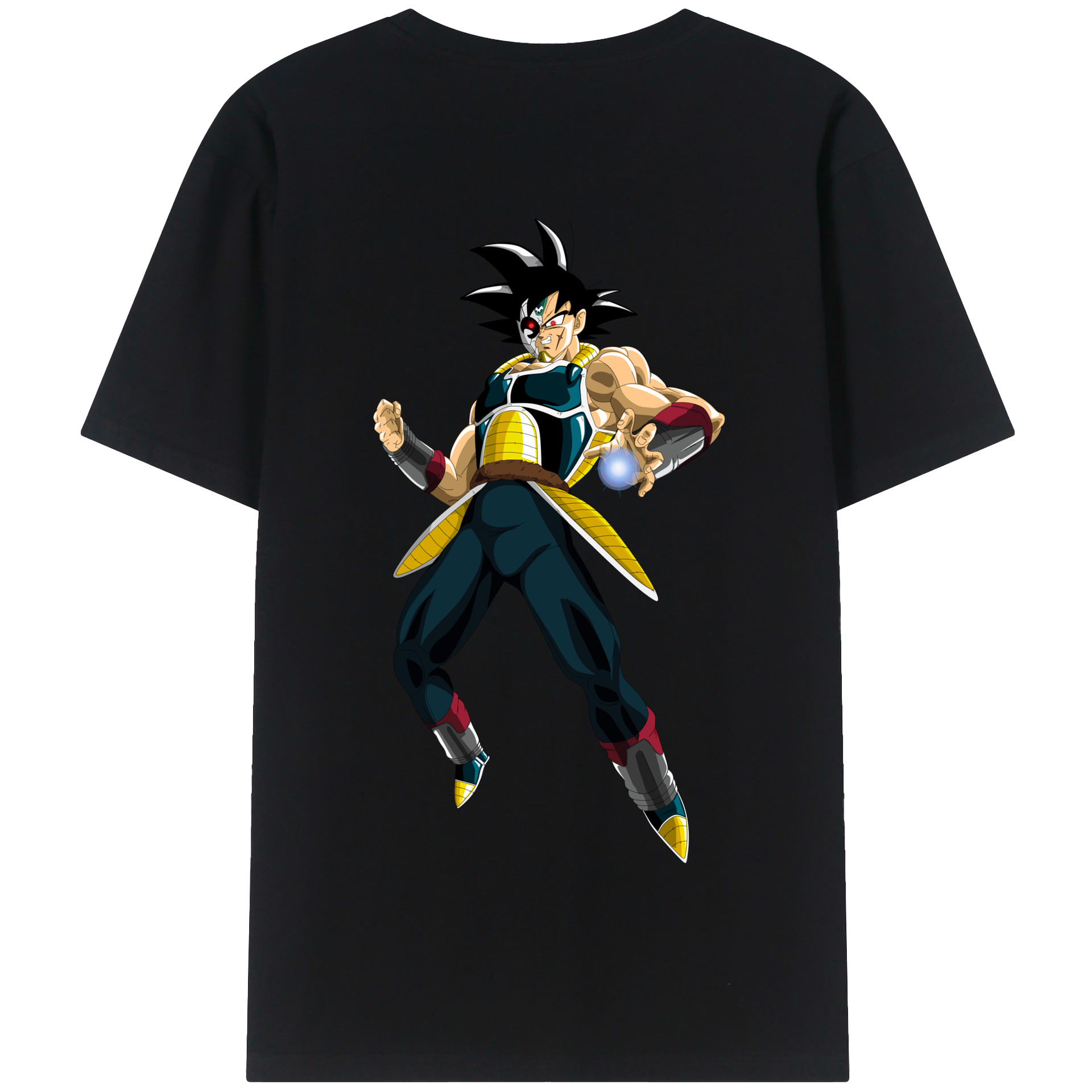 （画像用） ドラゴンボール バーダック DRAGON BALL Burdock 綿100％半袖Tシャツ（背面プリント）