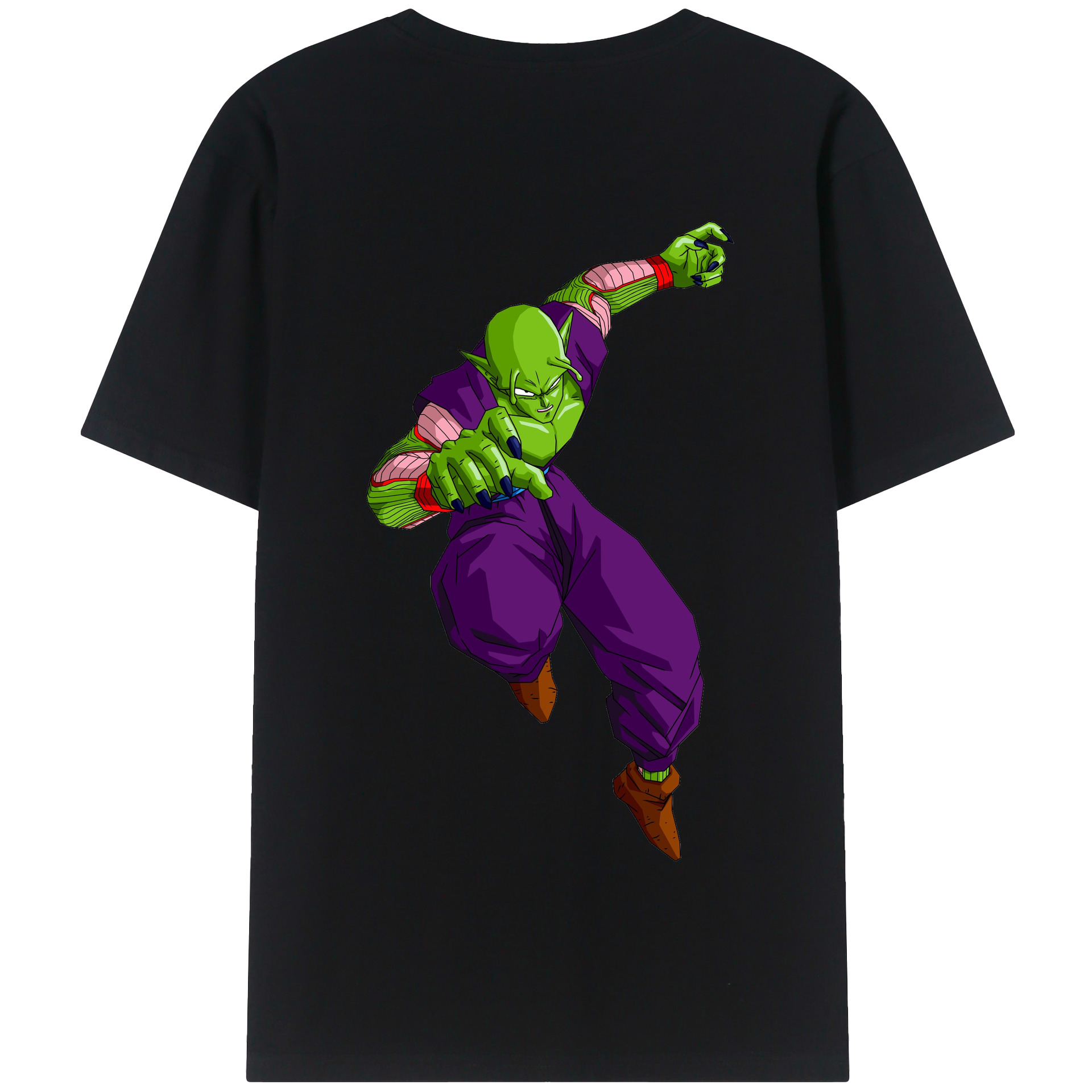 （画像用） ドラゴンボール ピッコロ DRAGON BALL Piccolo 綿100％半袖Tシャツ（背面プリント）