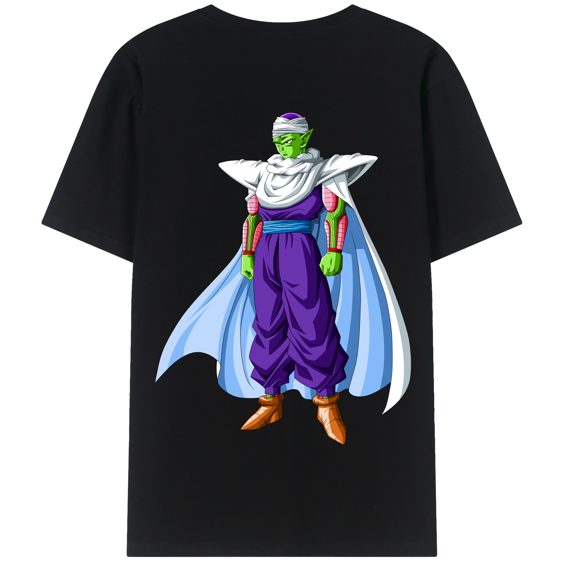 （画像用） ドラゴンボール ピッコロ DRAGON BALL Piccolo 綿100％半袖Tシャツ（背面プリント）