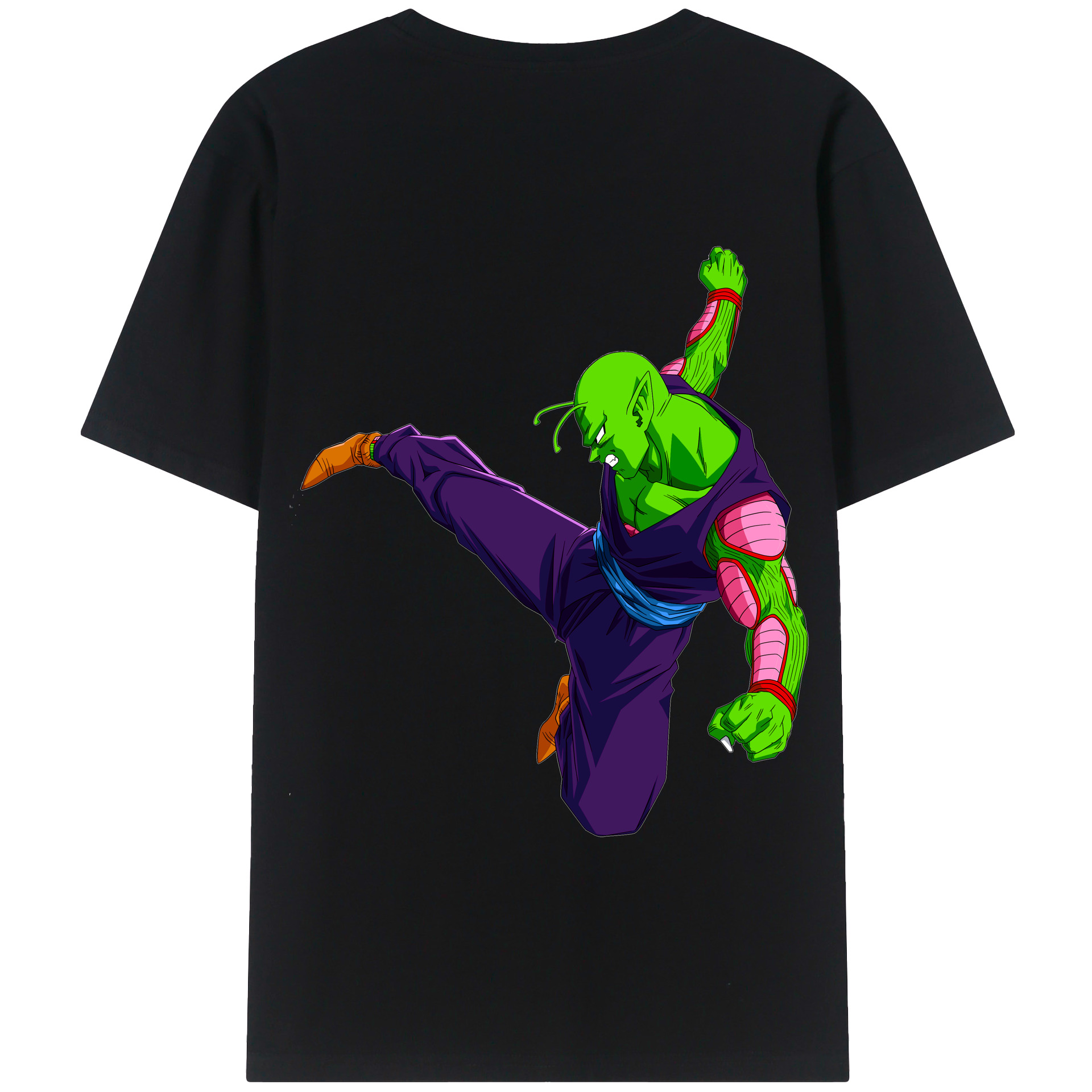 （画像用） ドラゴンボール ピッコロ DRAGON BALL Piccolo 綿100％半袖Tシャツ（背面プリント）
