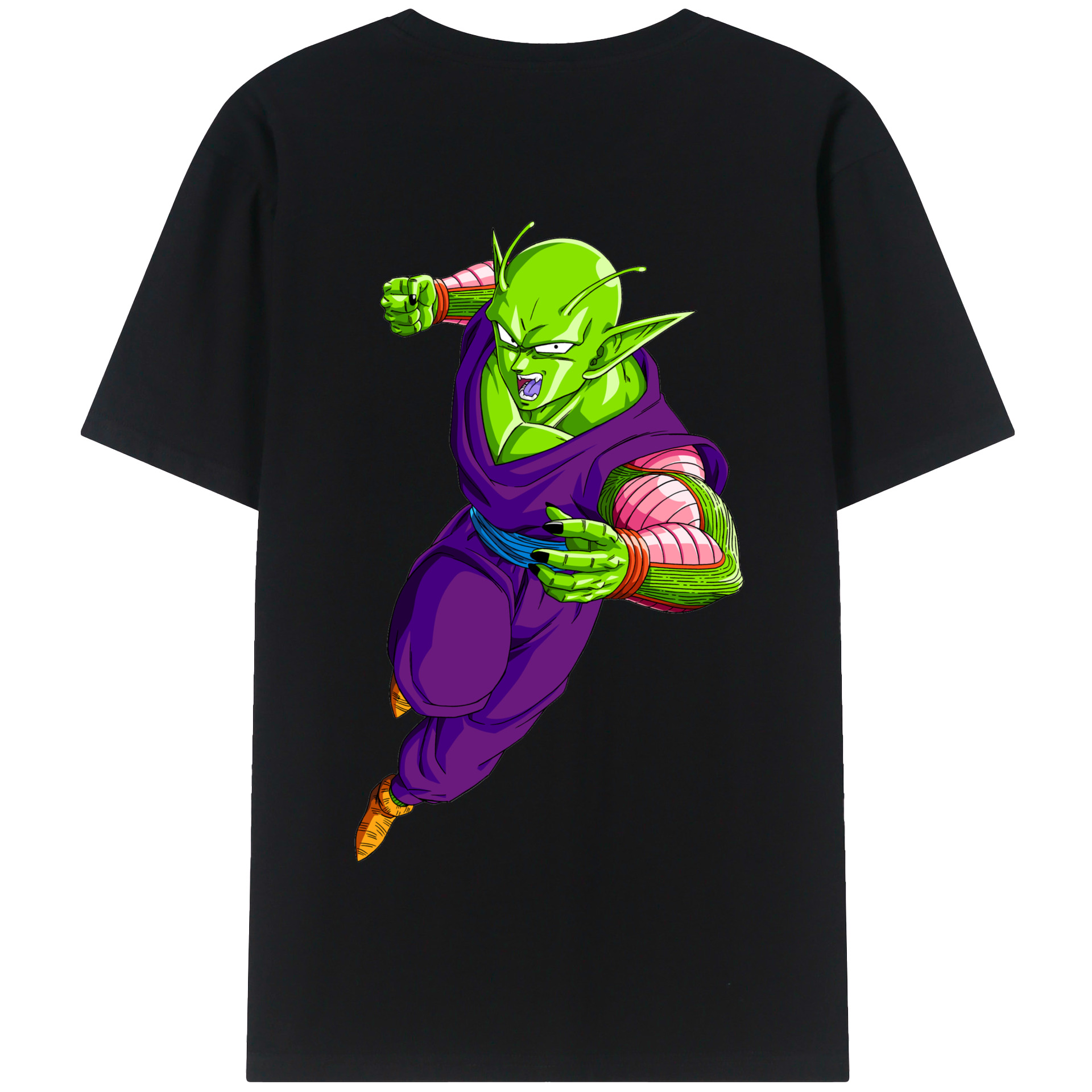 （画像用） ドラゴンボール ピッコロ DRAGON BALL Piccolo 綿100％半袖Tシャツ（背面プリント）