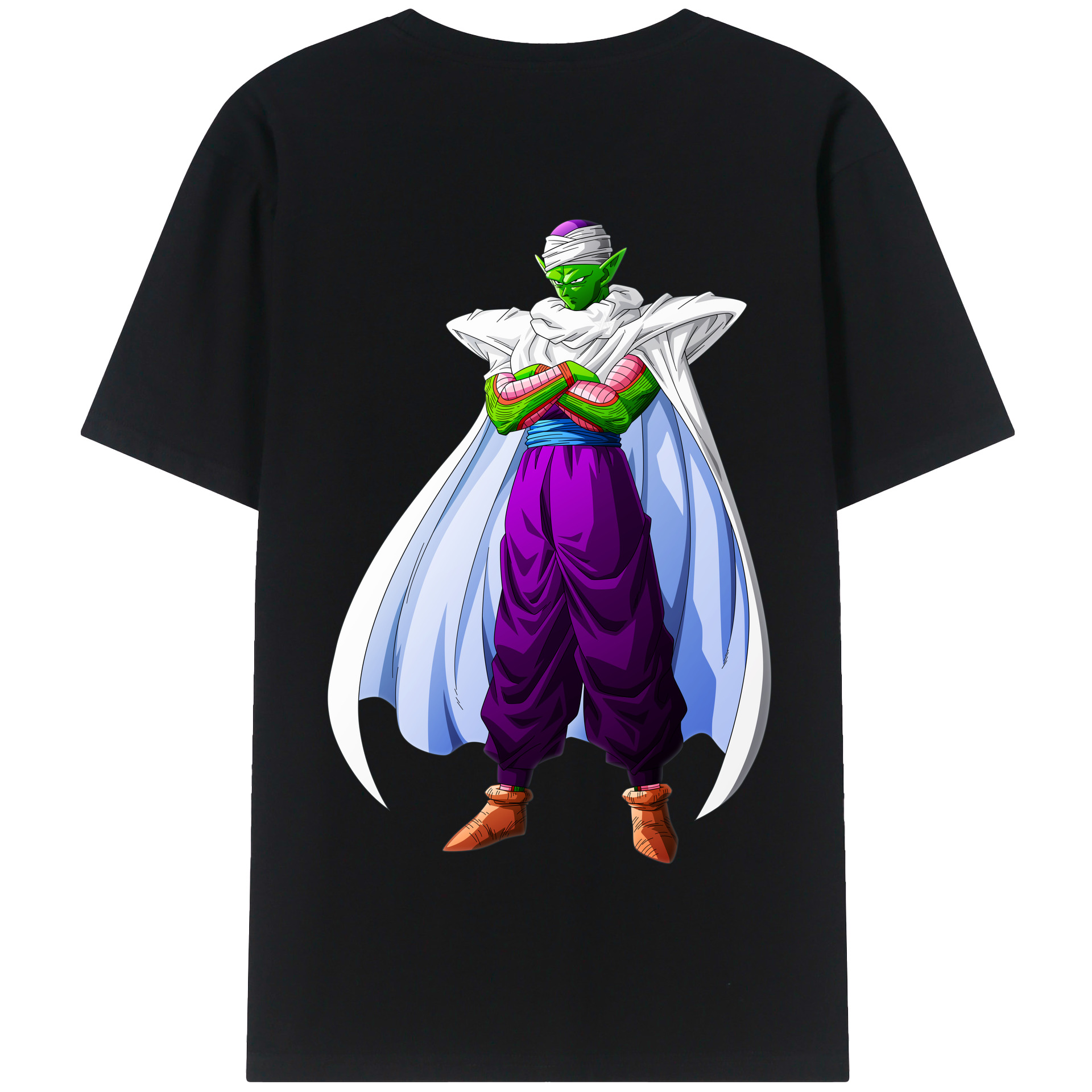 （画像用） ドラゴンボール ピッコロ DRAGON BALL Piccolo 綿100％半袖Tシャツ（背面プリント）