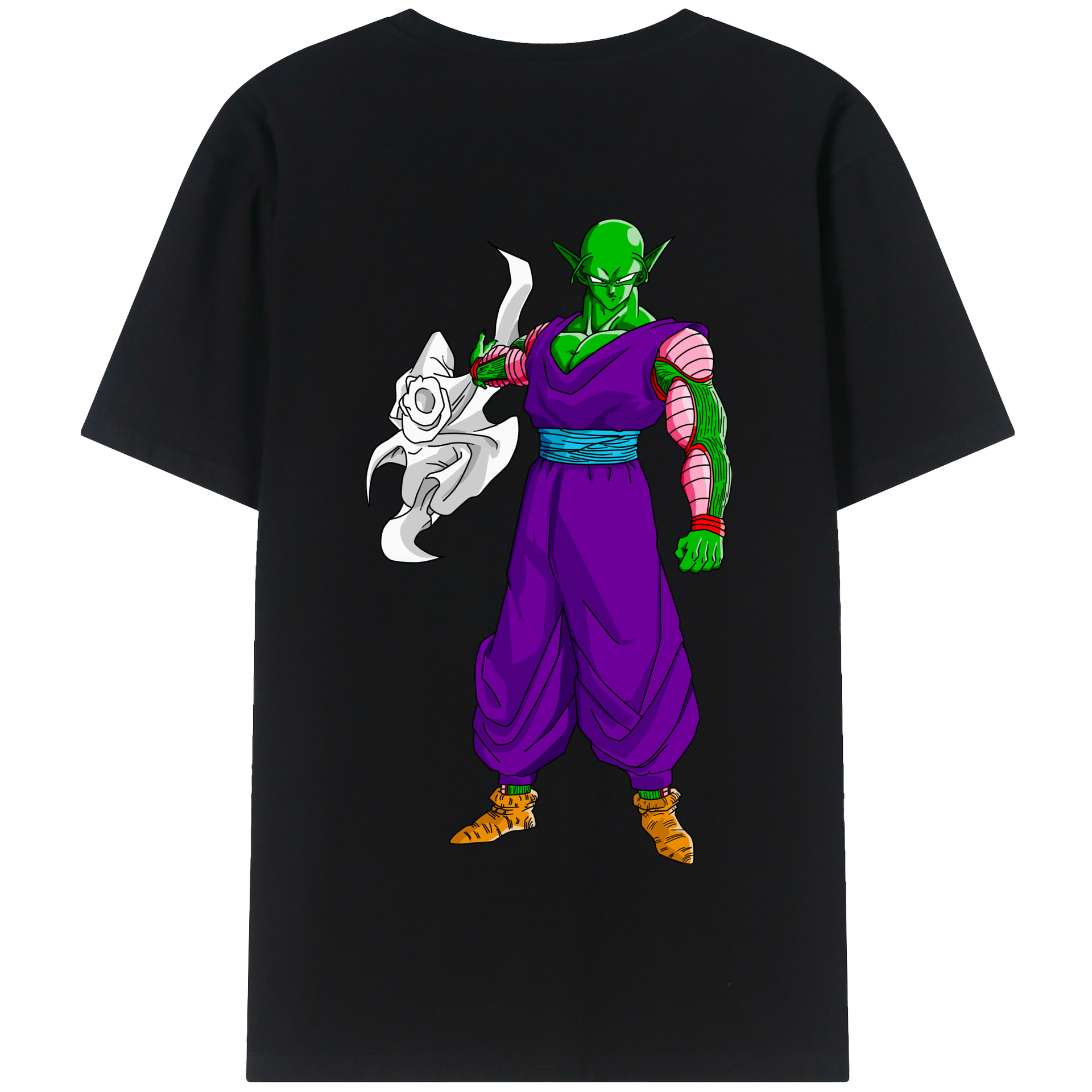 （画像用） ドラゴンボール ピッコロ DRAGON BALL Piccolo 綿100％半袖Tシャツ（背面プリント）