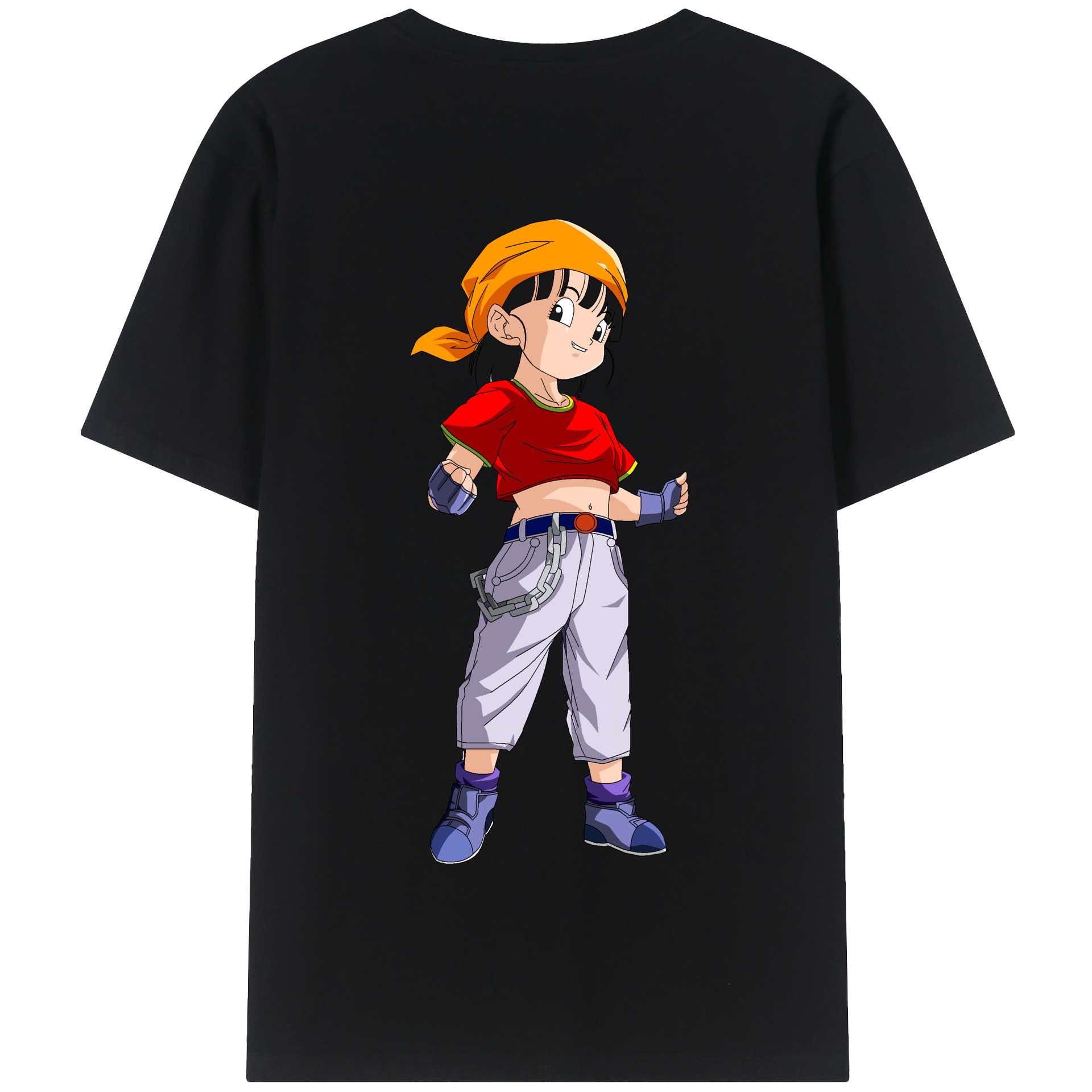 （画像用） ドラゴンボール パン DRAGON BALL Pan 綿100％半袖Tシャツ（背面プリント）