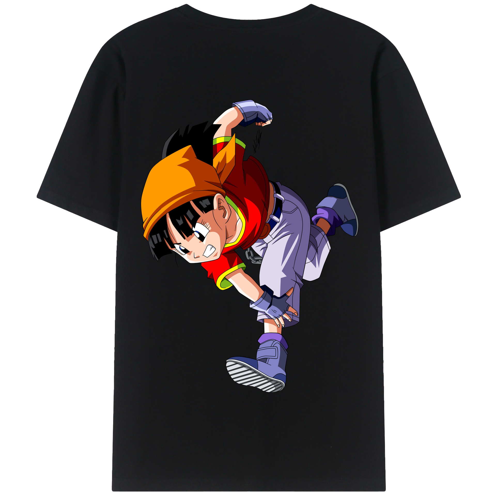 （画像用） ドラゴンボール パン DRAGON BALL Pan 綿100％半袖Tシャツ（背面プリント）